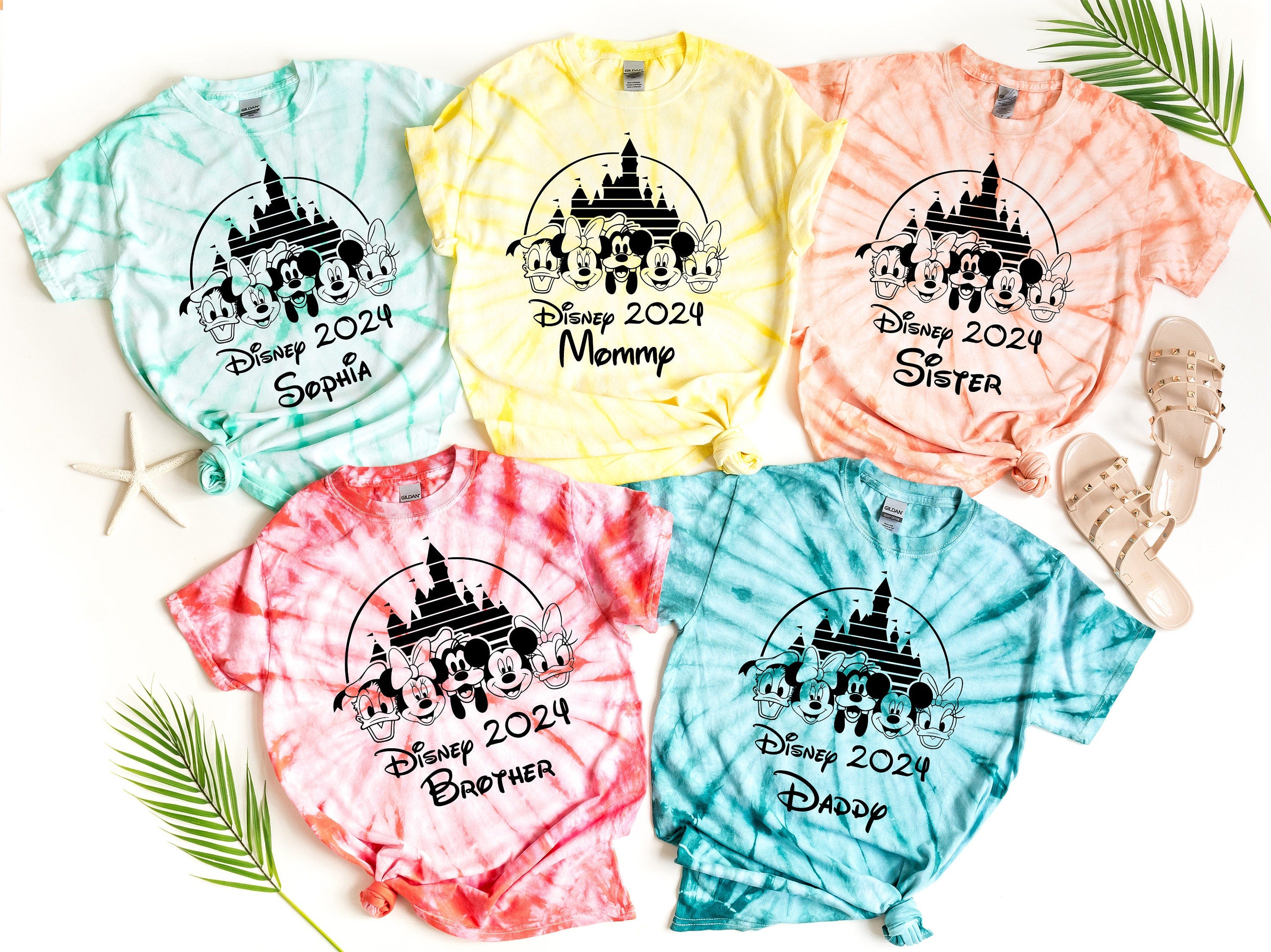 Family Disney Shirts- Disney Tie Dye Shirts- Disney Castle Shirt- Disneyland shirts-Disneyworld Trip shirts- Disney Trip shirts - Mickey