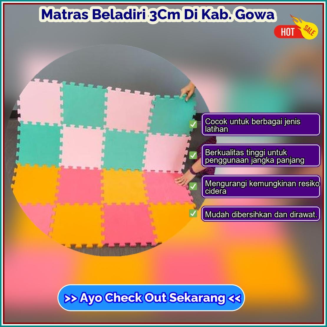 Matras Beladiri 3Cm Di Kab Gowa