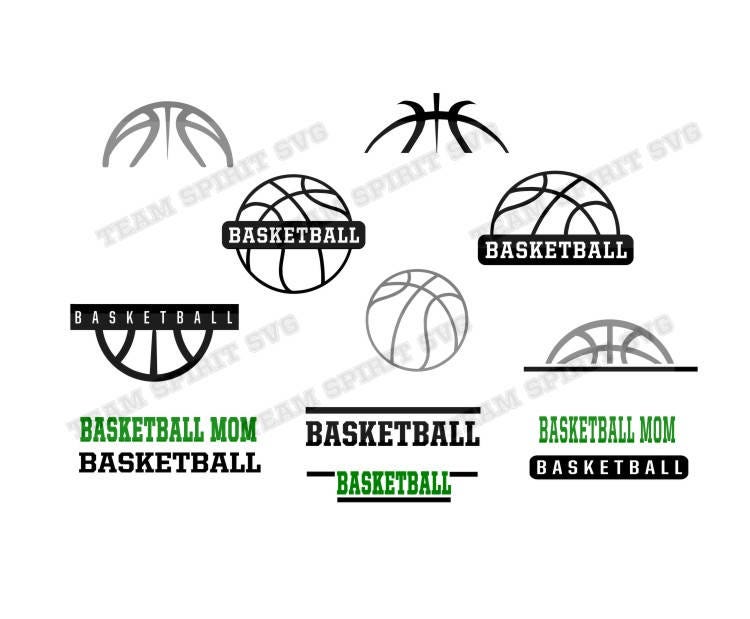 Basketball Bundle Pack Save Big! Download Files - SVG, DXF, EPS, Silhouette Studio, Vinyl and Digital Cut Files -Use with Cricut, Silhouette