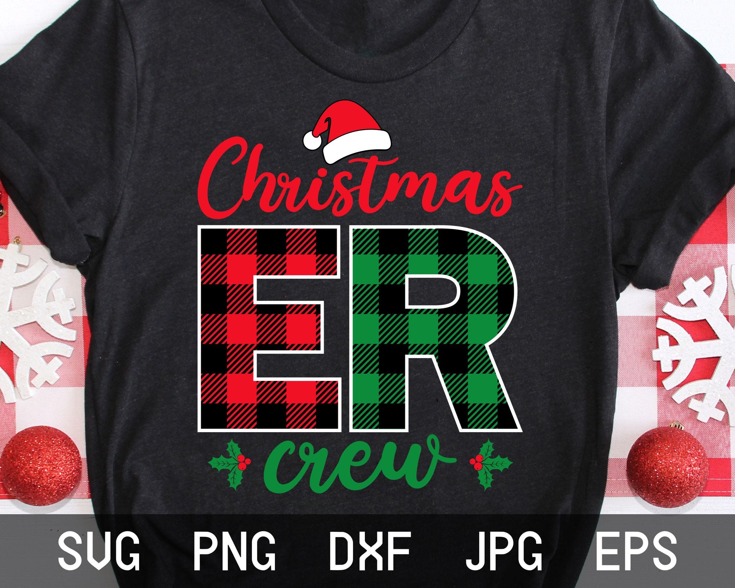 Emergency Room Christmas Crew Svg, Christmas ER Crew Svg, Nurse Christmas Svg, ER Crew Svg, Santa Nurse Svg, Holiday Nurse Shirt Svg