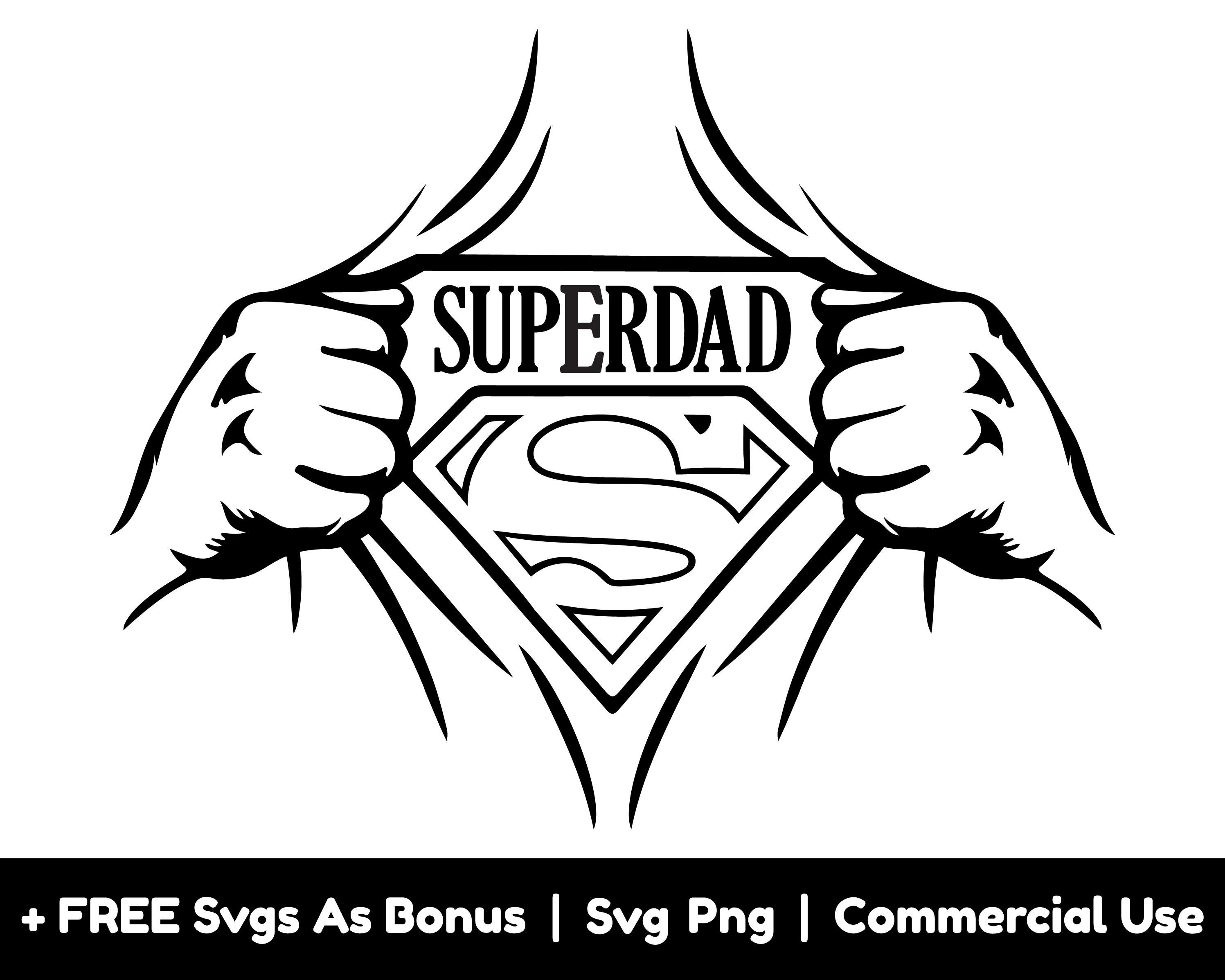 Superdad Svg Png Files, The Man Svg, The Myth Svg, Father