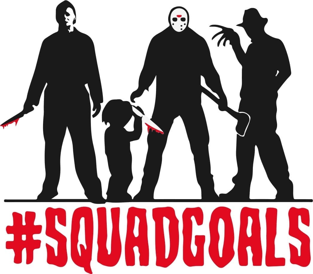 horror movie silhouette squad goals halloween themed png and svg instant download