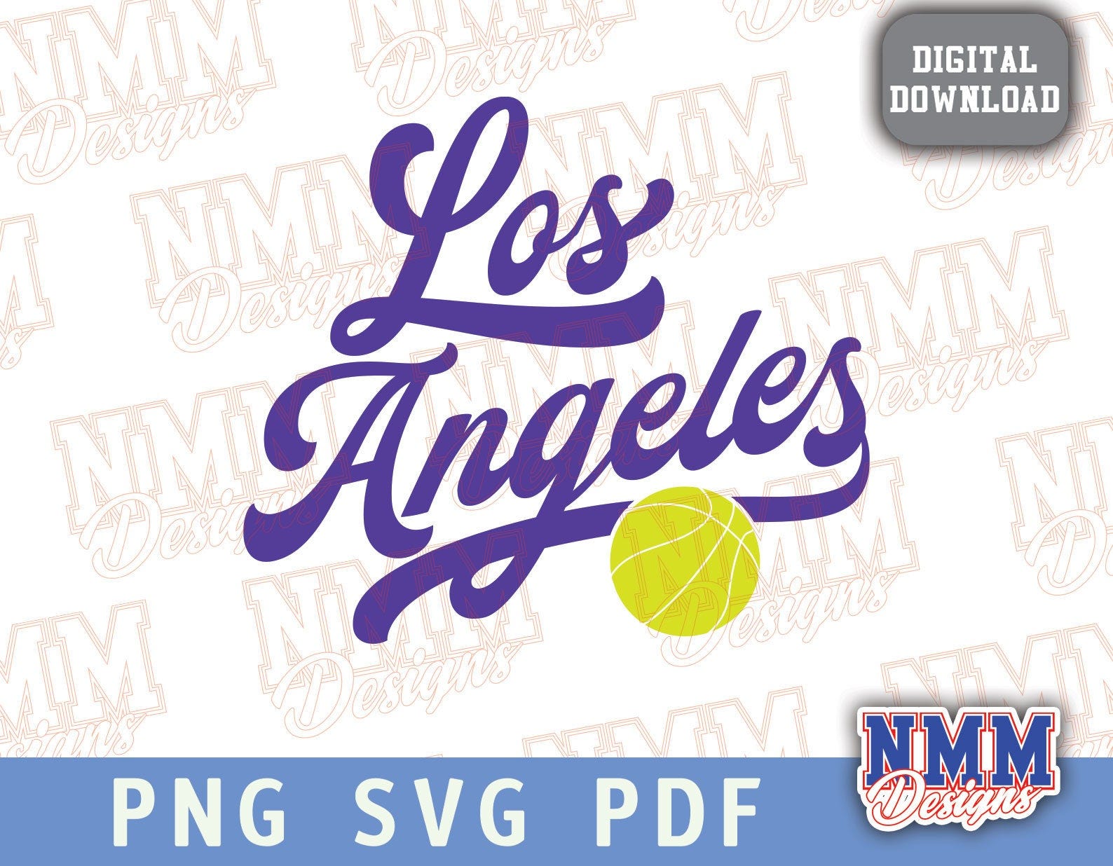 Los Angeles Basketball svg png, pdf, svg files for cricut, vinyl cut file, iron on