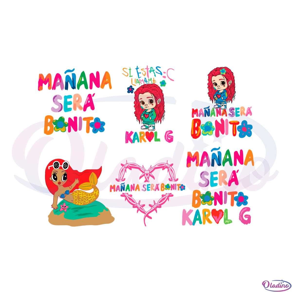 Karol G Manana Sera Bonito Bundle Svg Graphic Designs Files
