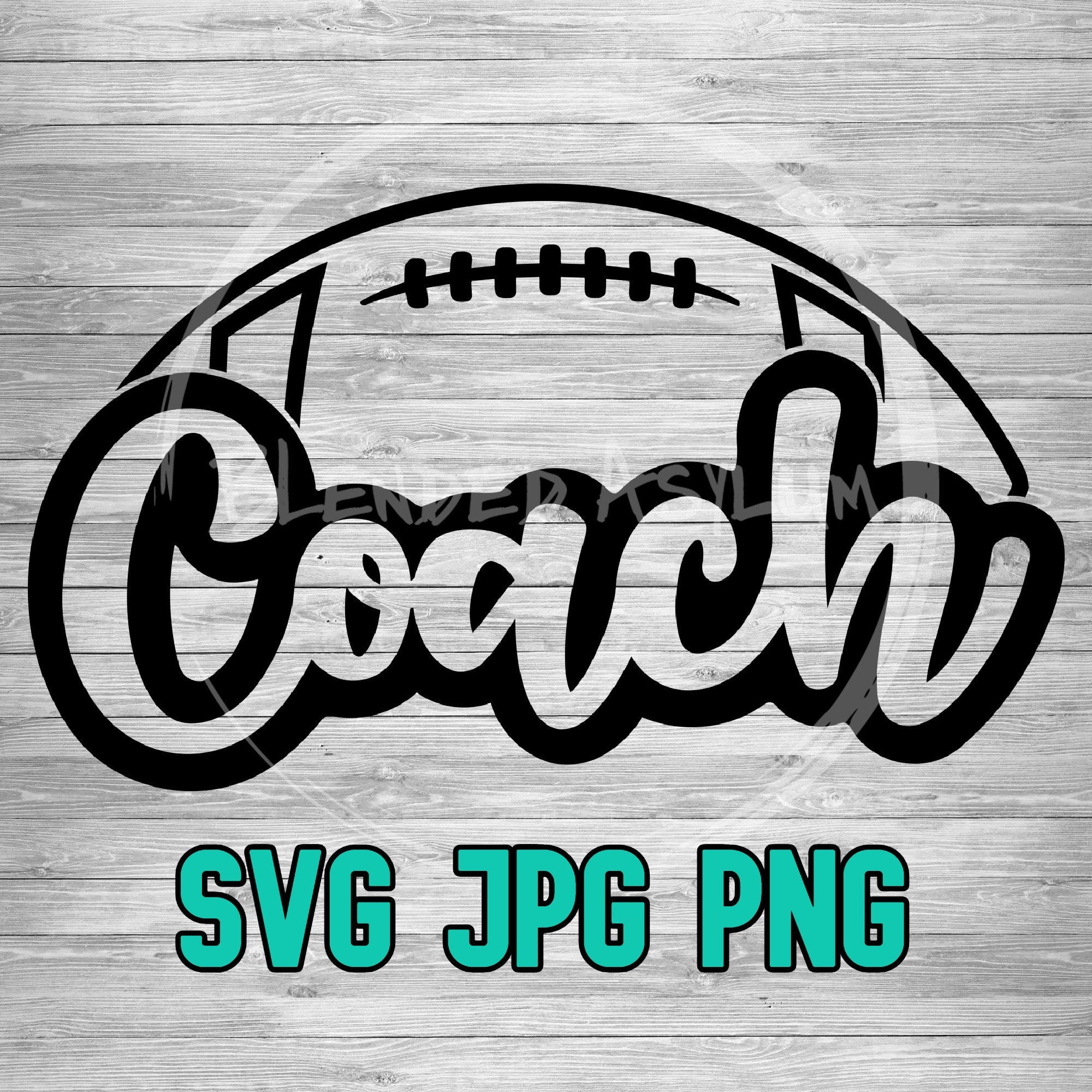 Football Coach 002 SVG PNG JPG | Football Coach Vector File | Cricut File | Silhouette File | Football Coach Digital Download | Sports Coach