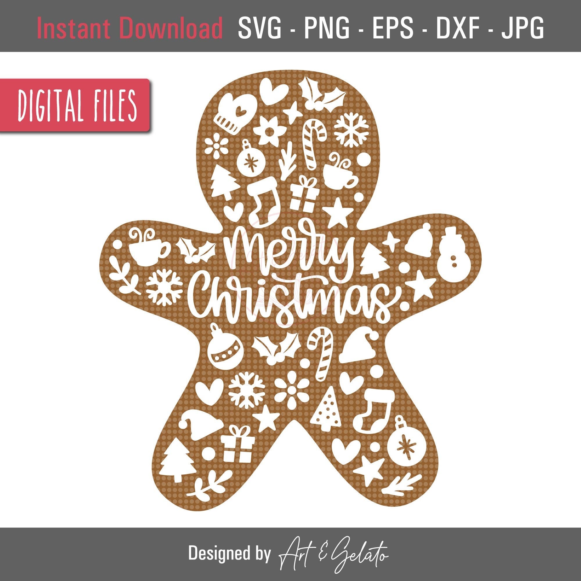 Merry Christmas Gingerbread SVG, Gingerbread SVG, Gingerbread Man SVG, Christmas Cookie Svg, Cookie Christmas Pattern Svg, Christmas Shirt