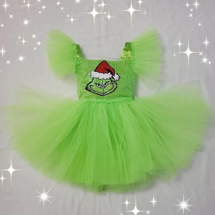 The Grinch Inspired Dres / Grinch Costume / Christmas Dress / Grinchmas /Note:Headband & Accessories Not Included