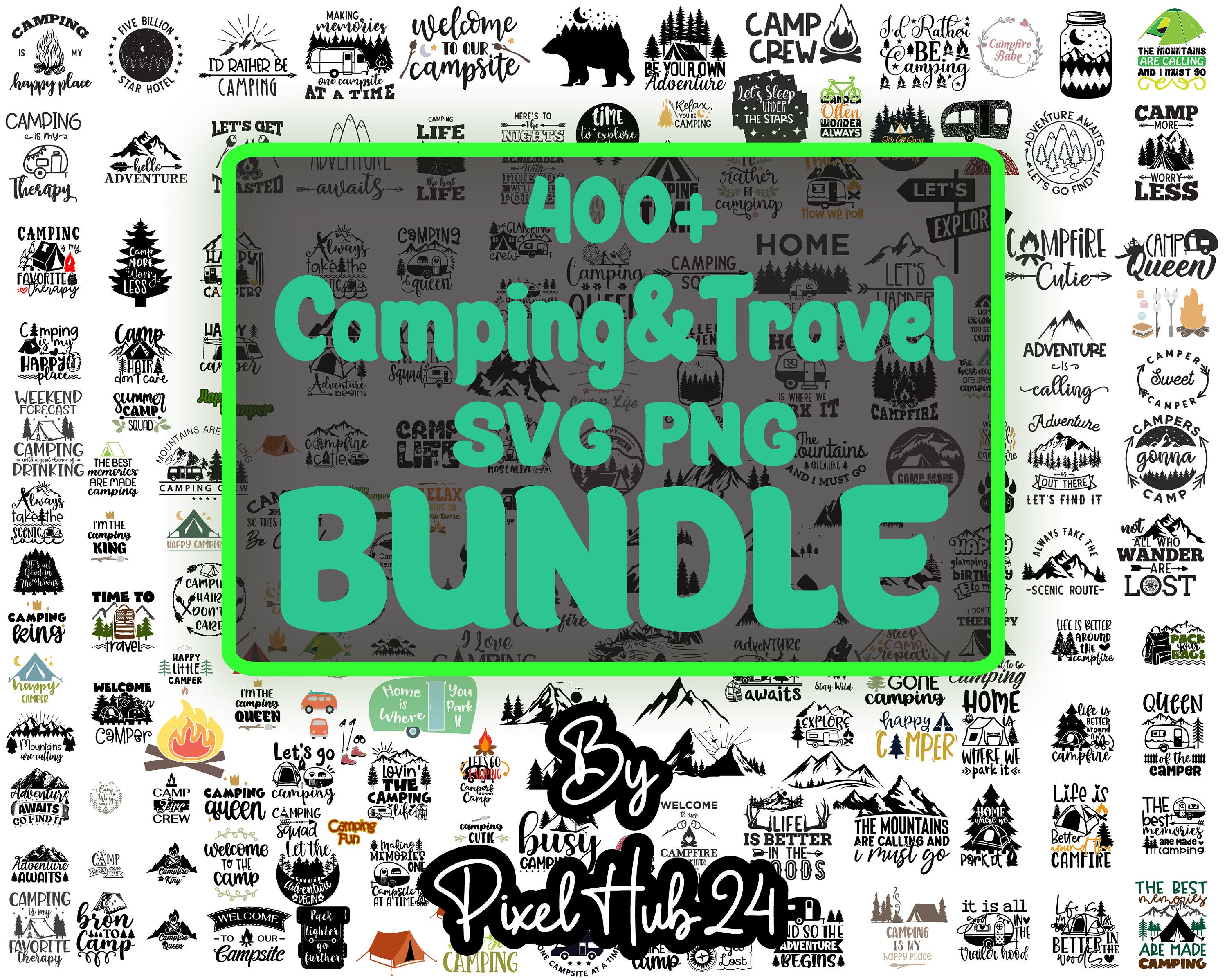 400+ Boho Camping Svg Png Bundle, Camping Svg, Camp Life Svg, Camping Sign Svg, Summer Svg, Adventure Svg, Campfire Svg, Sublimation