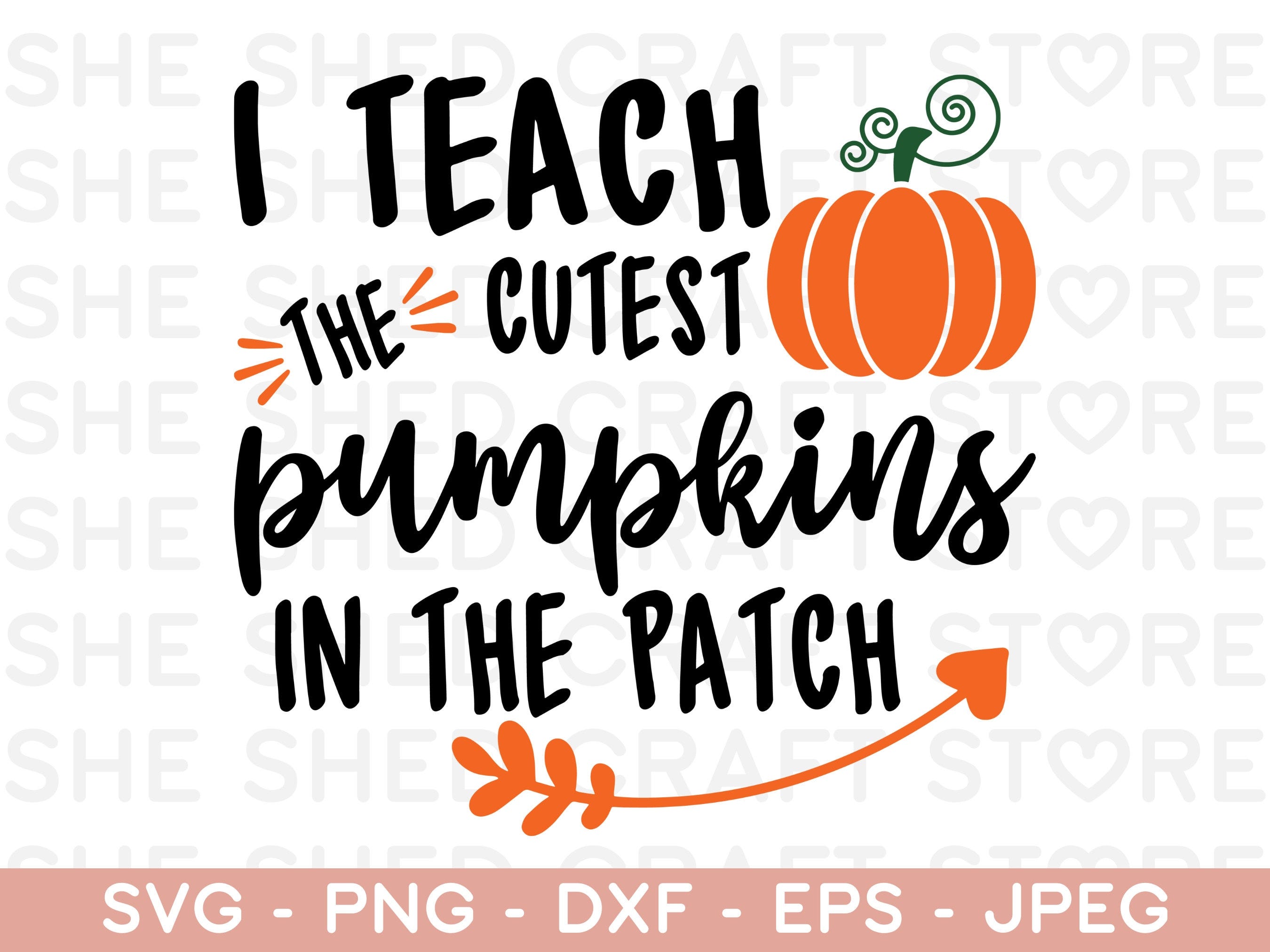 I Teach The Cutest Pumpkins in the Patch Teacher svg, Teacher Appreciation svg, Teacher Svg designs, Fall Svg Files for Cricut, Fall Svg