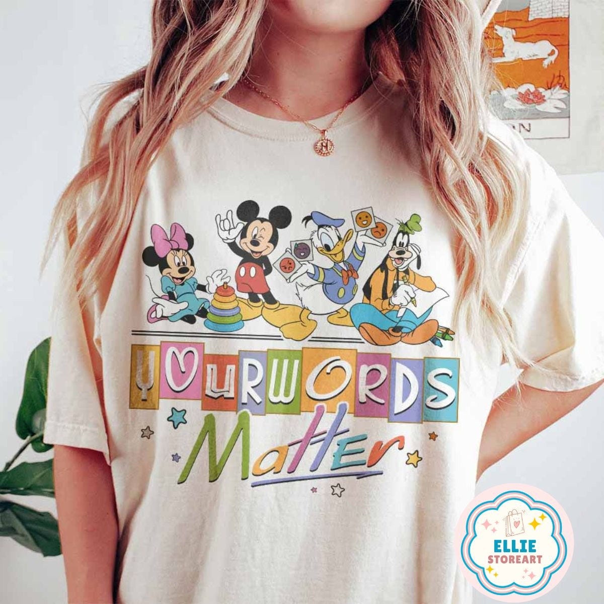 Your Words Matter Disney Shirt, AAC SPED Teacher Inclusion Tshirt, Neurodiversity Bcba Slp OT Teachers Gift,Language Special Education