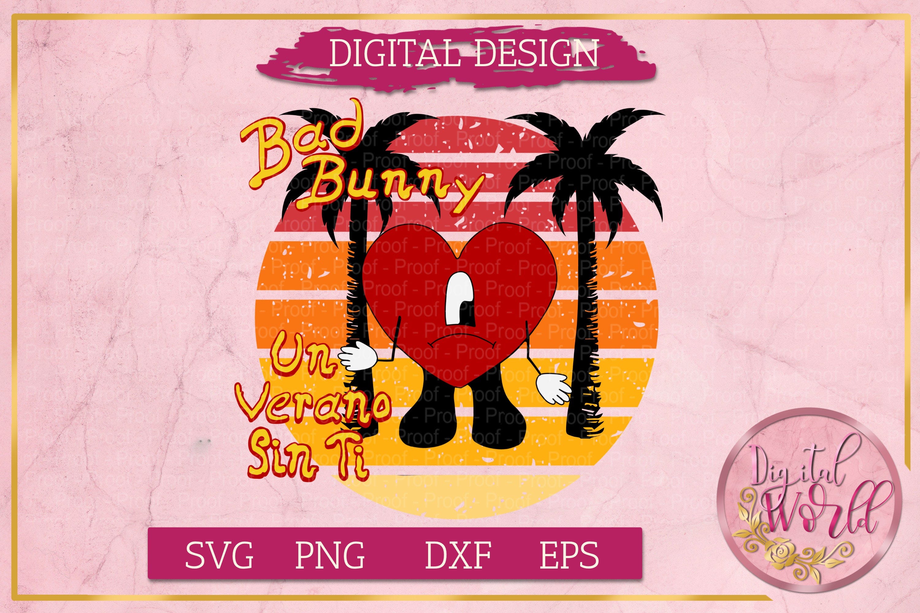 Bad Bunny Svg, Un verano sin ti Svg, Baby benito, Clipart Sublimation, El Conejo Malo, Png, Instant Download, Print and Cut.