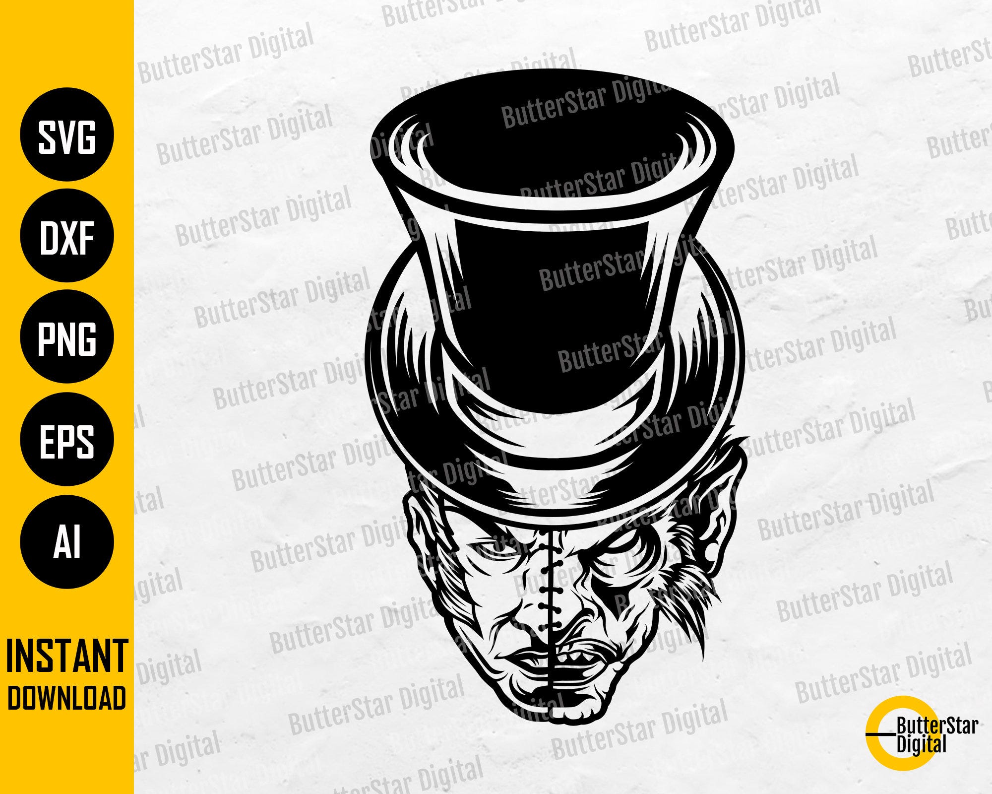 Dr. Jekyll And Mr. Hyde SVG | Horror Book Characters SVG | Monster T-Shirt Graphics | Cricut Cut Files Clipart Vector Digital Dxf Png Eps Ai