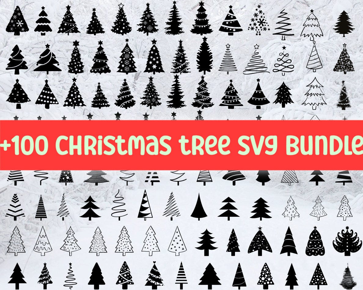 Christmas Tree Svg Bundle, Christmas Svg, Christmas Tree Svg, Christmas Clipart, Christmas Tree Png, Christmas Digital,Cricut,Silhouette,Dxf