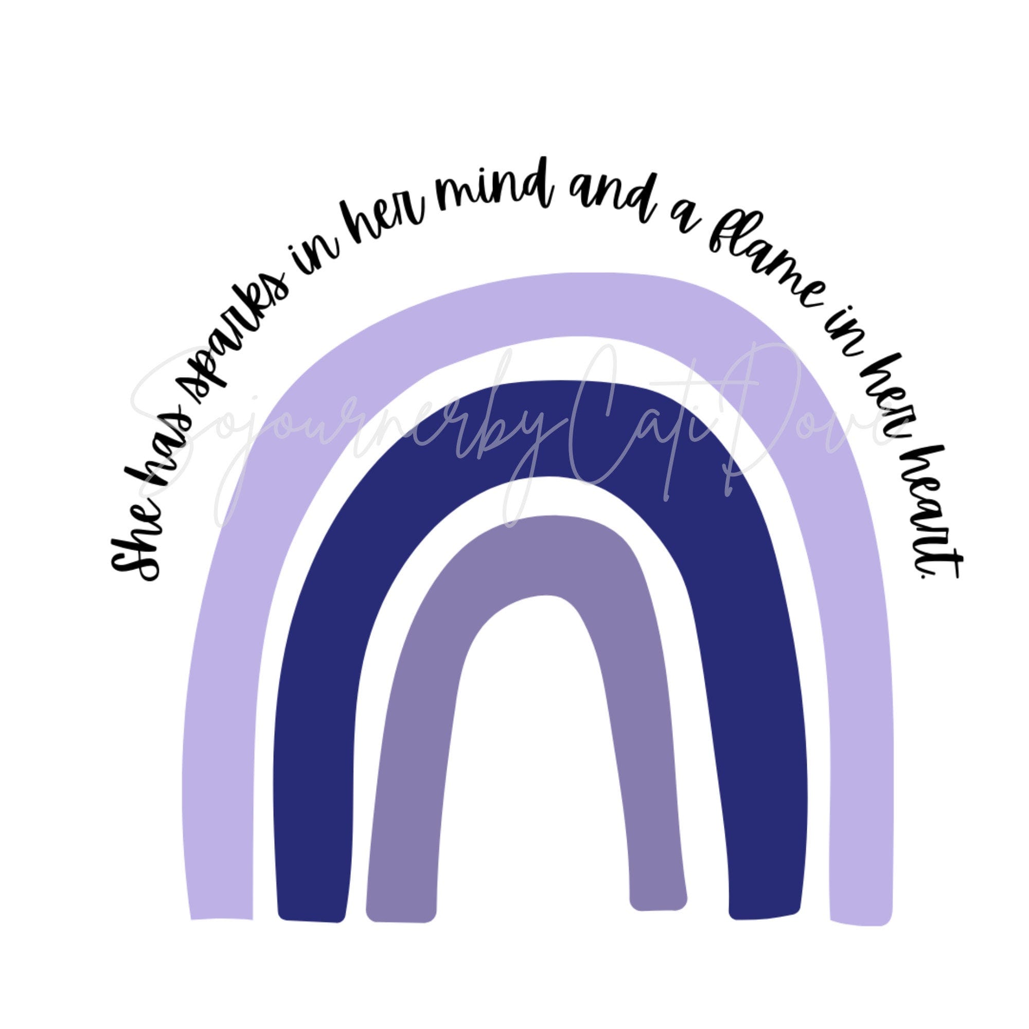 Boho rainbow epilepsy awareness svg