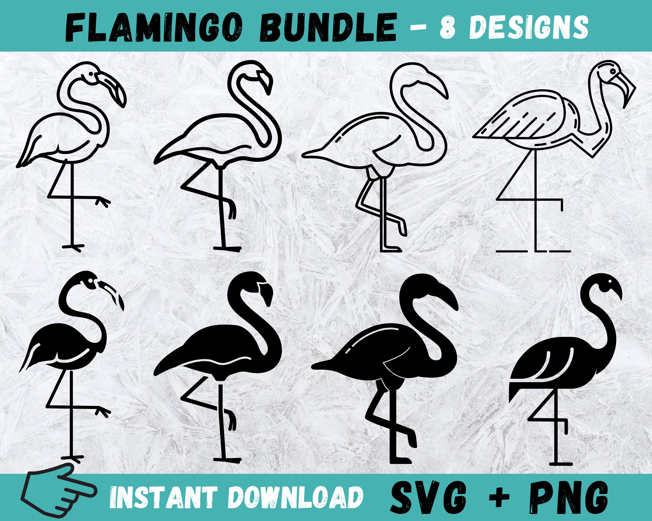 Flamingo SVG, Flamingo Cut File, Flamingo Cricut, Flamingo SVG Bundle, Flamingo Silhouette, Flamingo PNG, Commercial Use, Instant Download