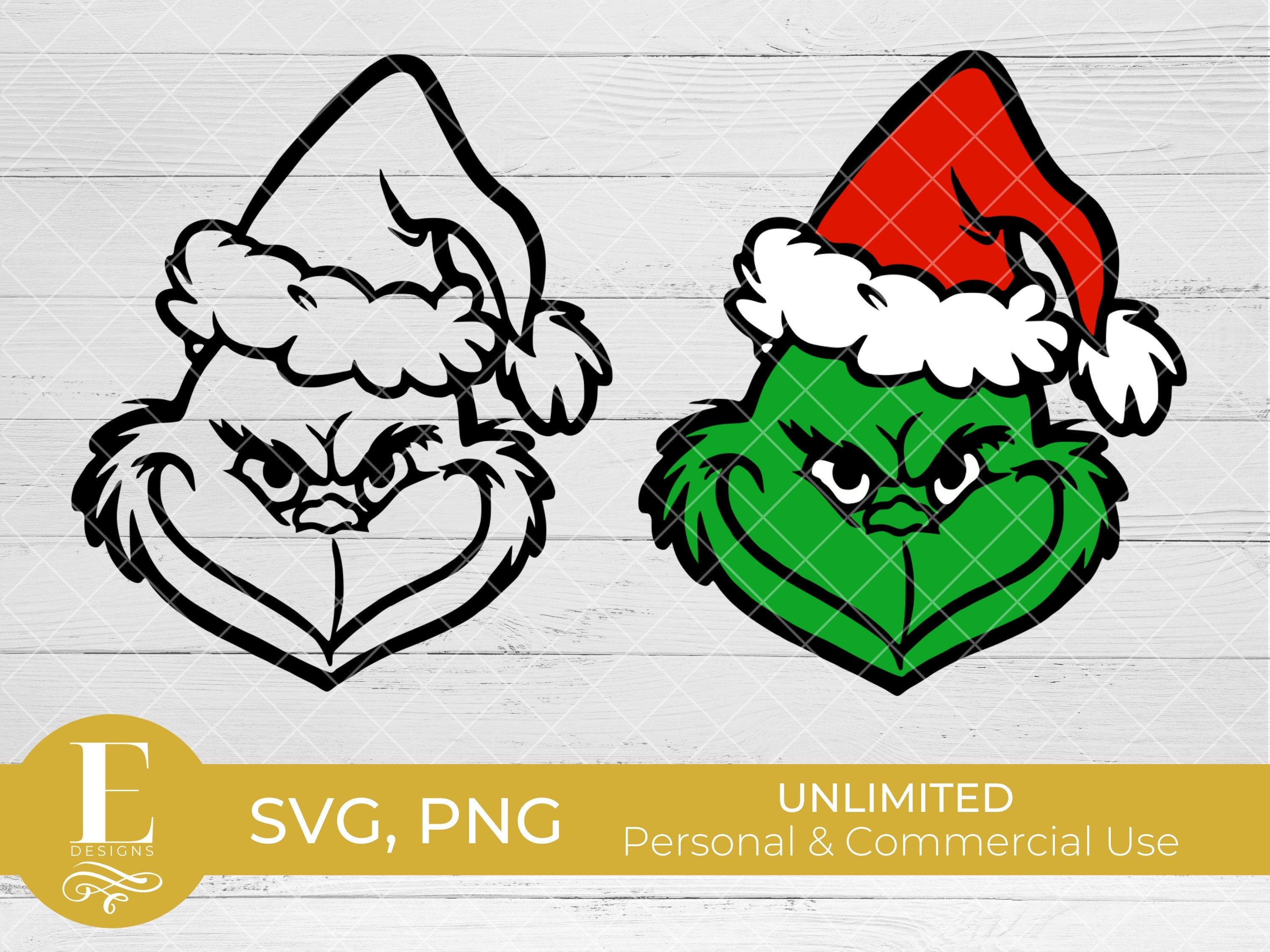 Layered grinch face santa hat christmas svg, Grinch svg, holiday png, png sublimation, cut file for cricut, grinchmas, christmas sweater