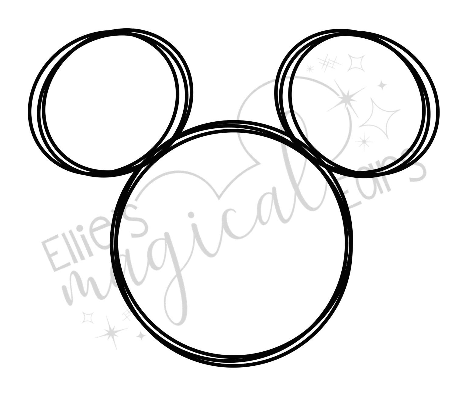 Mickey Head PNG - Mickey Head Printable - Mickey Head Sublimation Print - Sublimation Print - SVG File - Cricut File - Mickey Head SVG