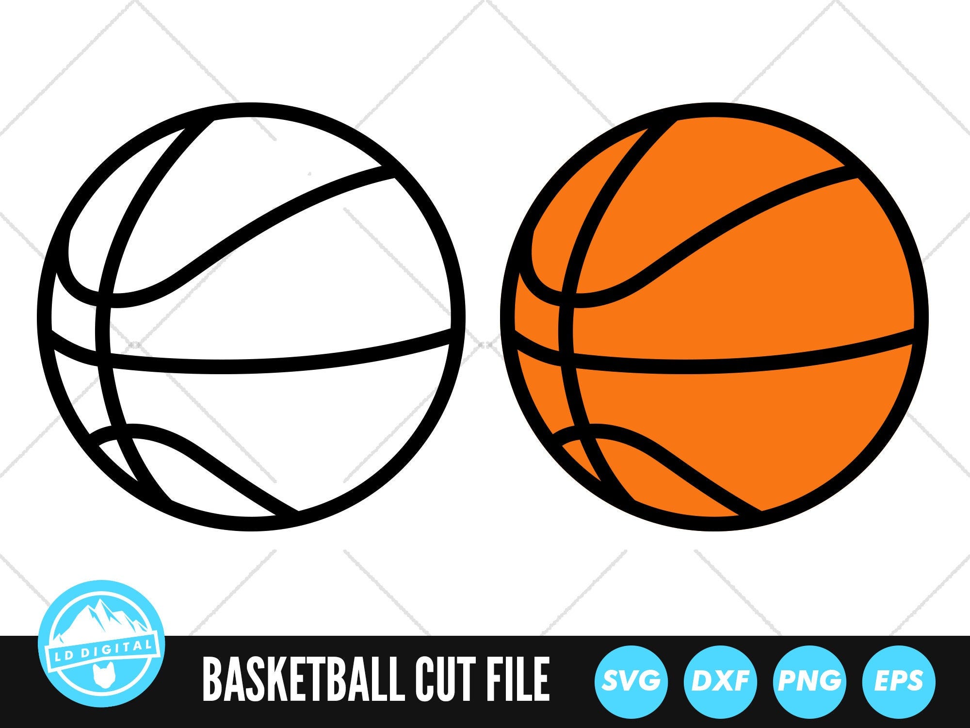Basketball SVG Files | Basketball Cut Files | Basketball Vector Files | Basketball Vector | Basketball Clip Art | CnC Files