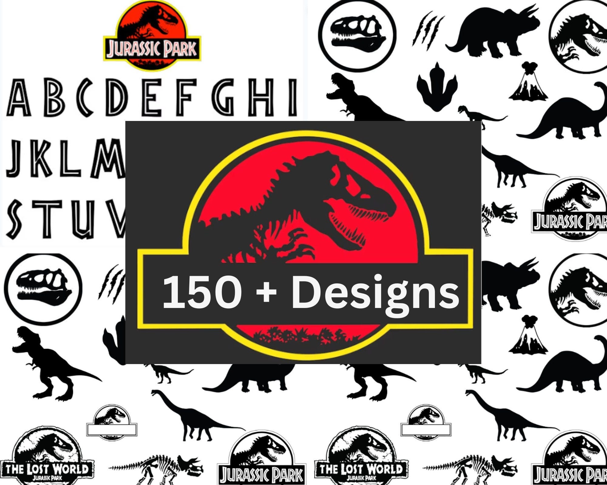 Jurassic Park SVG Bundle - Over 150 Designs!