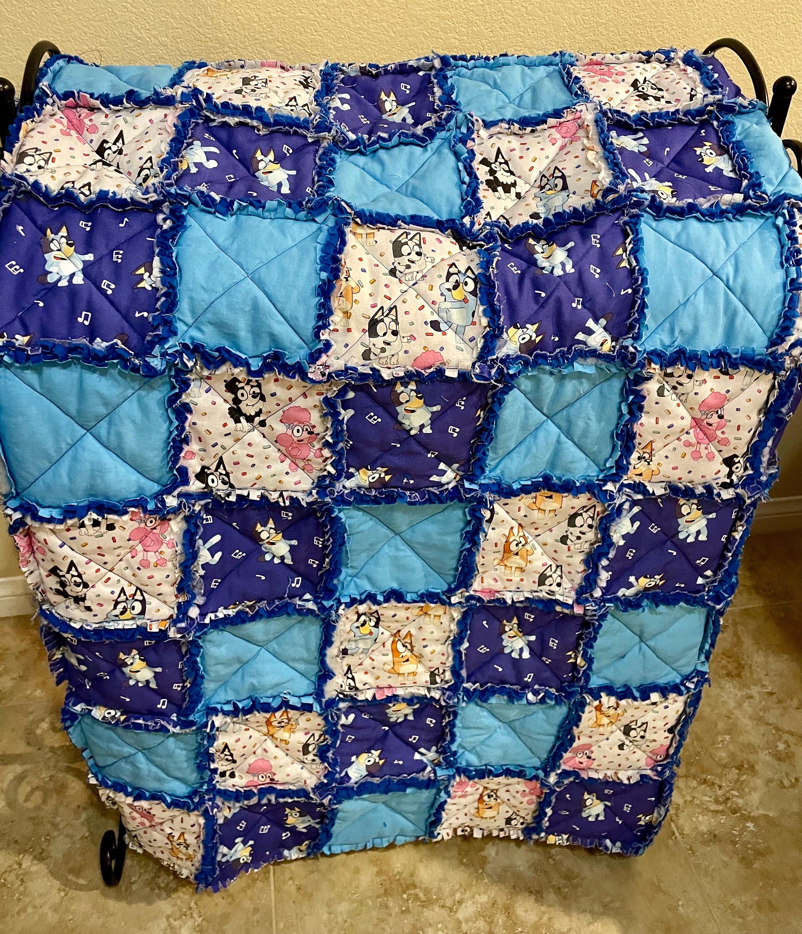 Bluey Quilted Throw