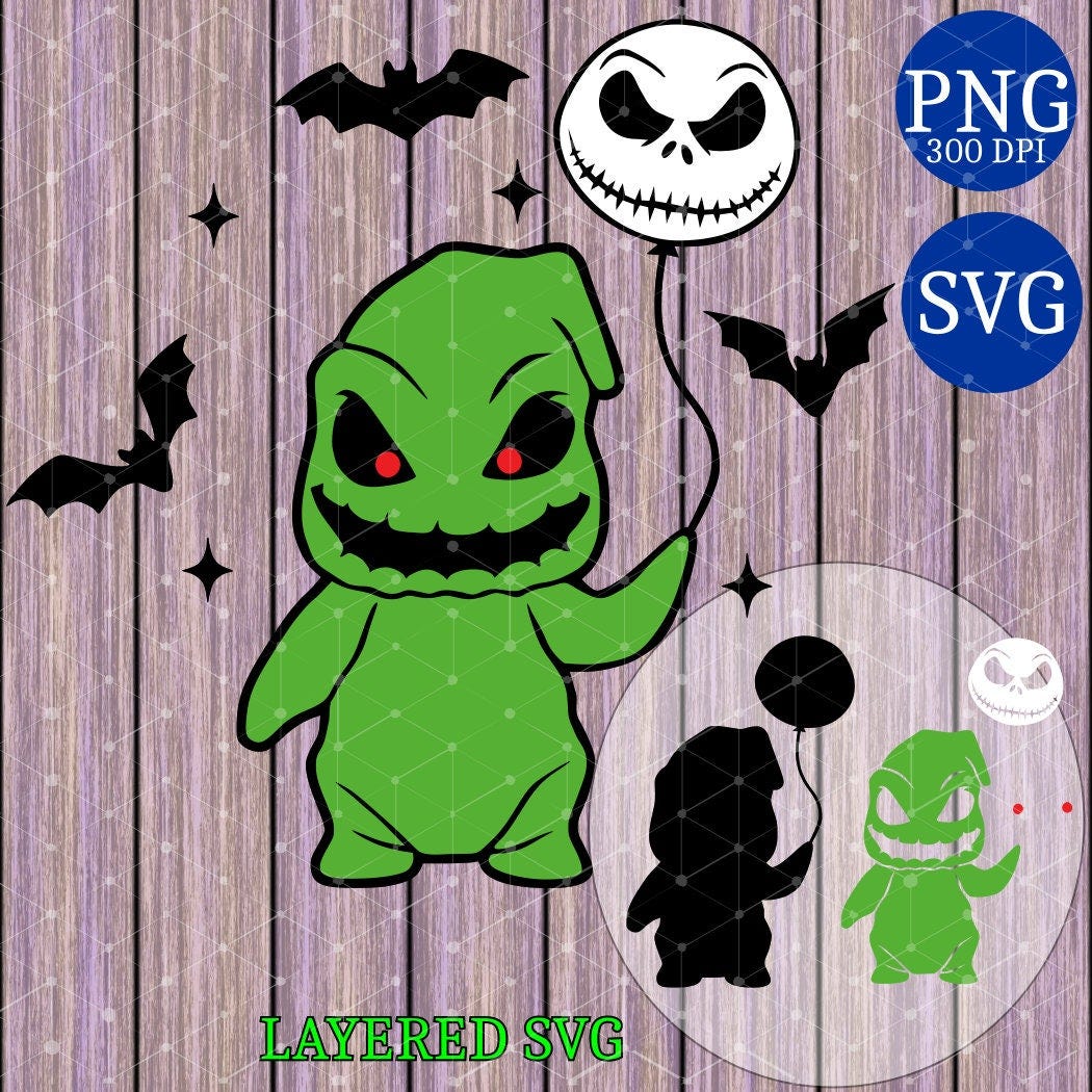 NBC Oogie & Balloon Jack SVG and PNG Digital Download Files halloween christmas nightmare cricut clipart