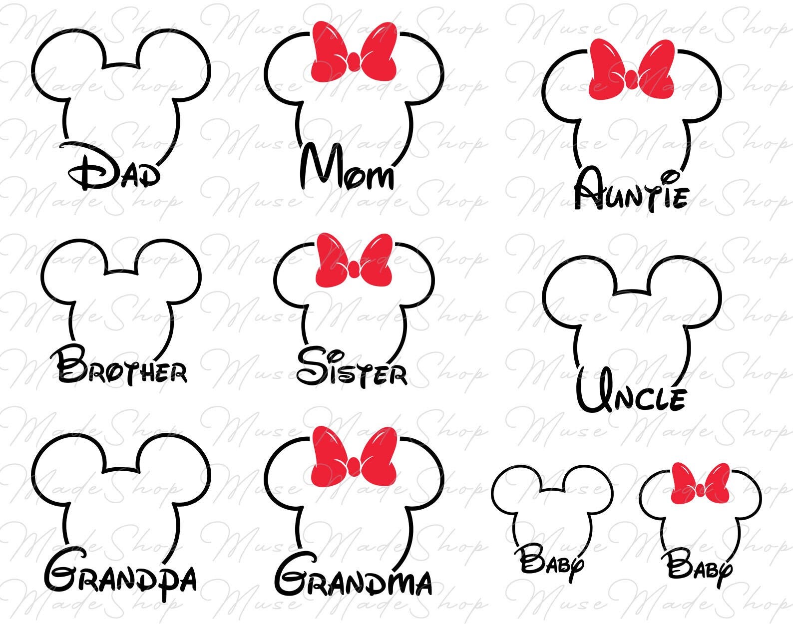 Cartoon Svg, Mouse Head Svg, Family Mouse Svg, Family Vacation Png, Family Trip Png, Magic Kingdom Png, Cartoon Characters Svg