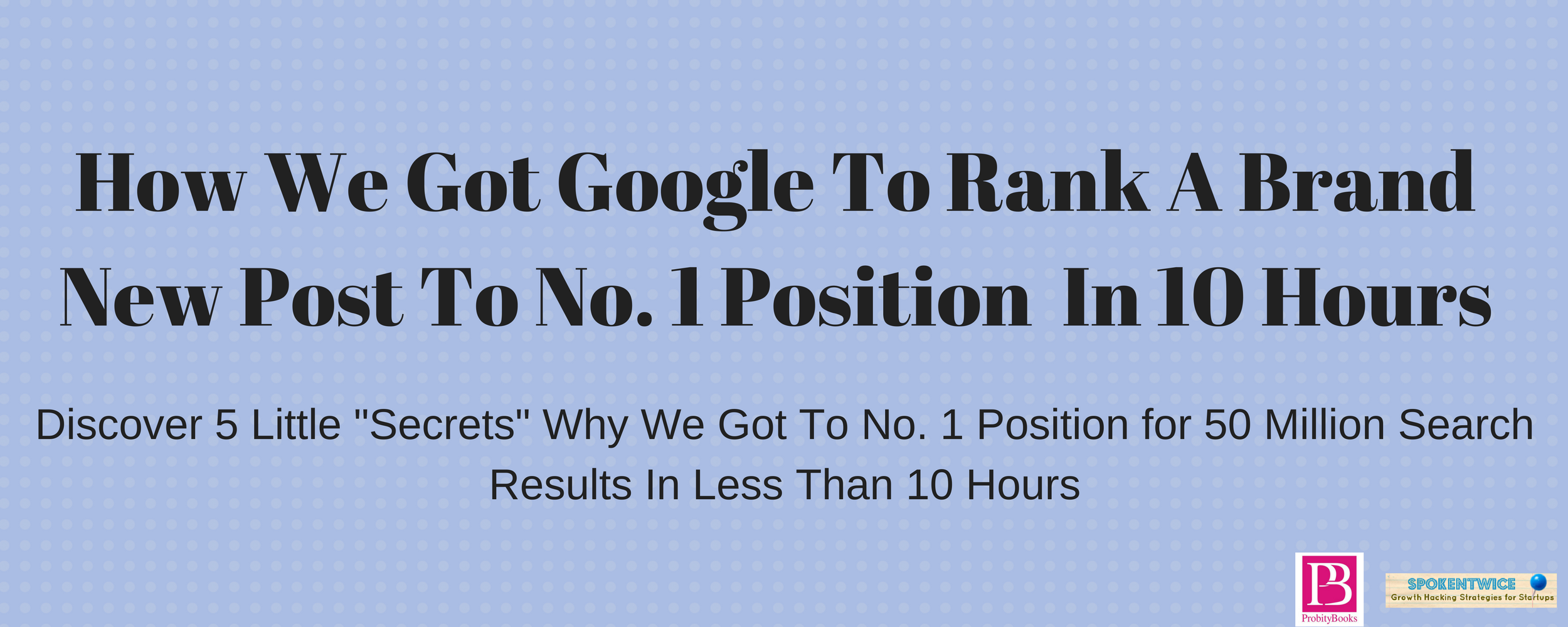 local SEO | how a new post got to 1st page of google in 10 hours