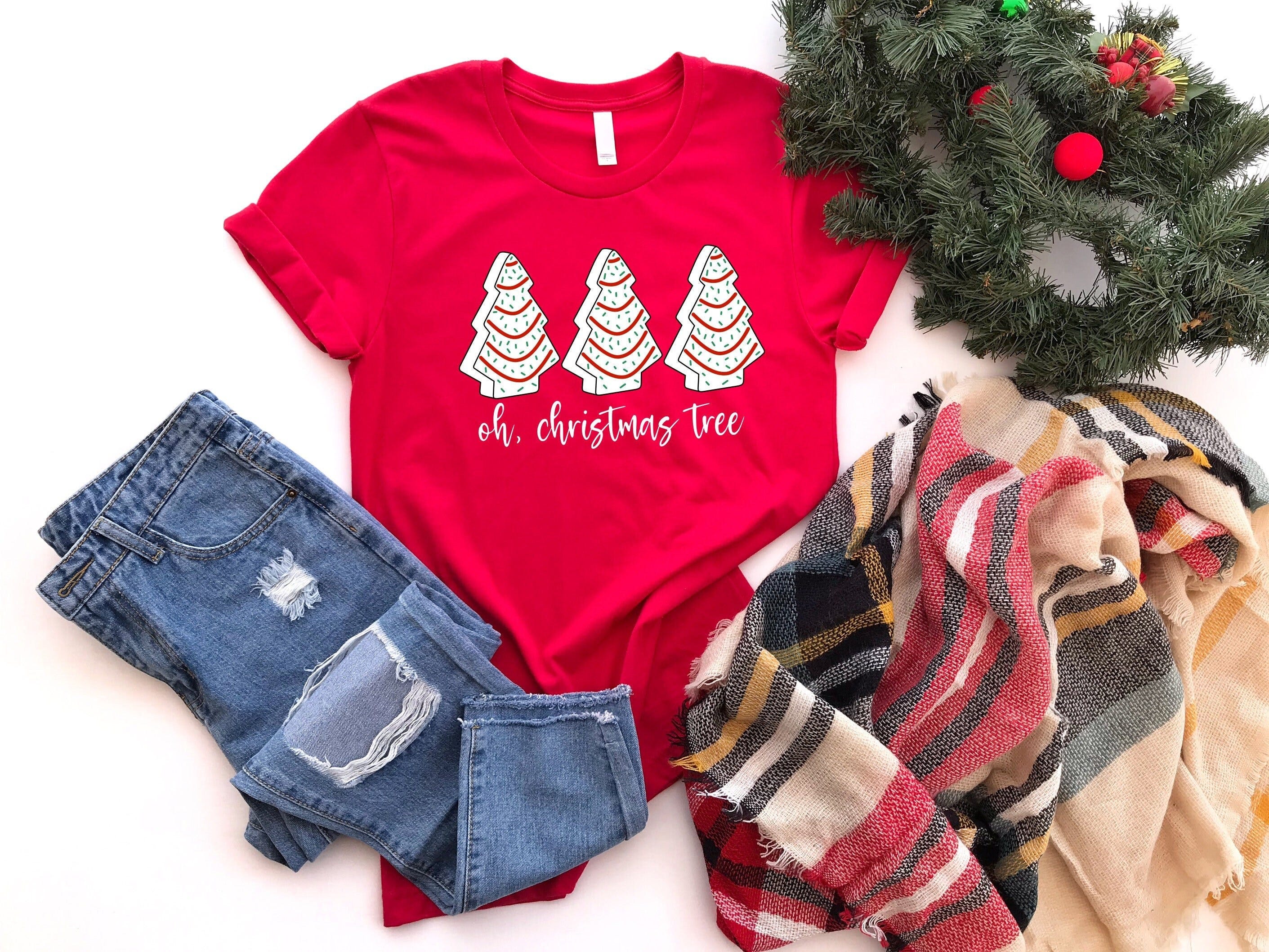 Oh Christmas Tree Cakes Sweatshirt, Oh Christmas Tree Gift T Shirt, Christmas Tree Cakes Tee, Christmas Tshirt For Women, Xmas Tree Tees,Bag