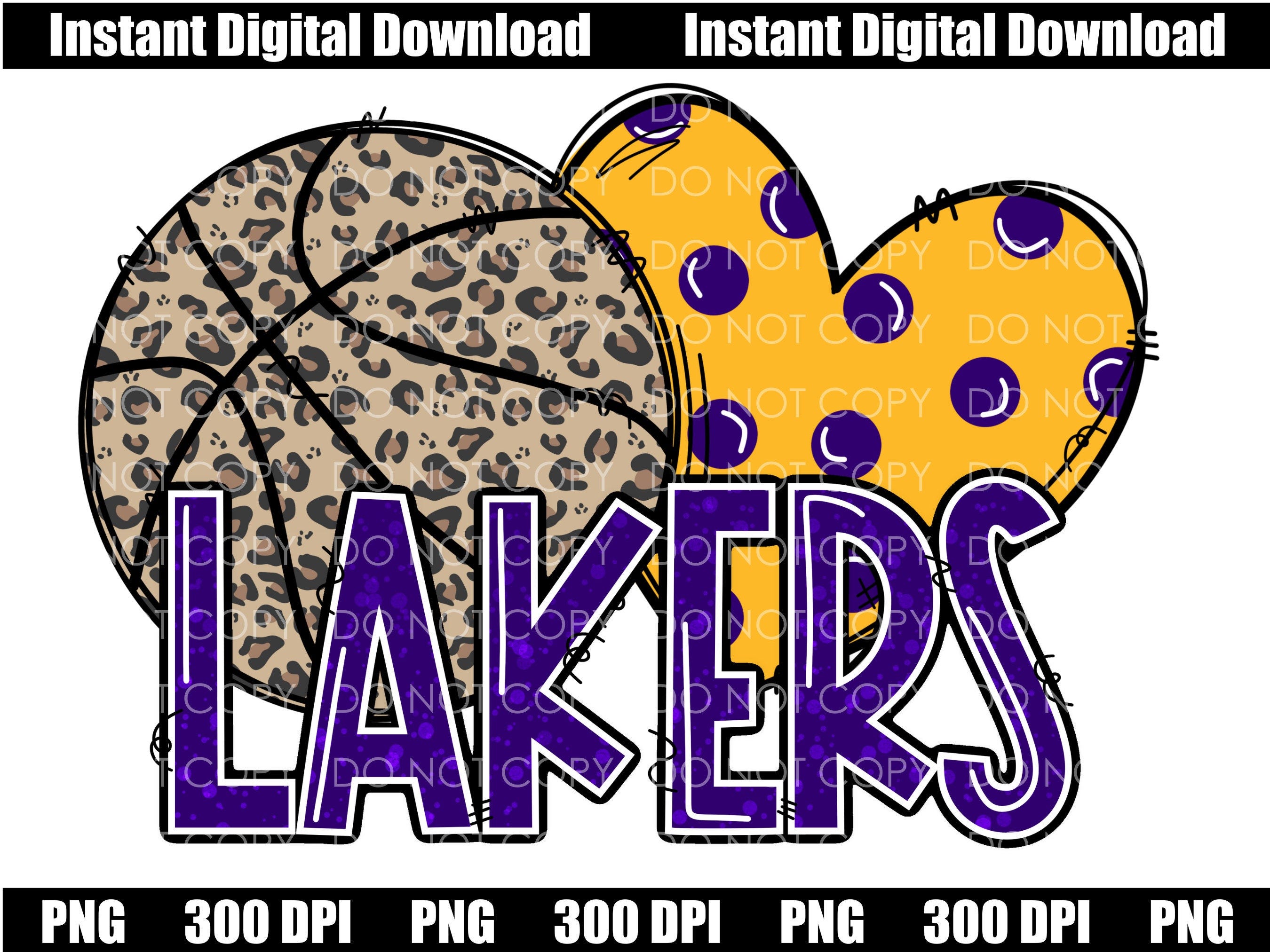 Lakers PNG, Peace Love Lakers, Lakers Basketball, Lakers Sublimation, team spirit png, Basketball png, Lakers Fan, lakers doodle