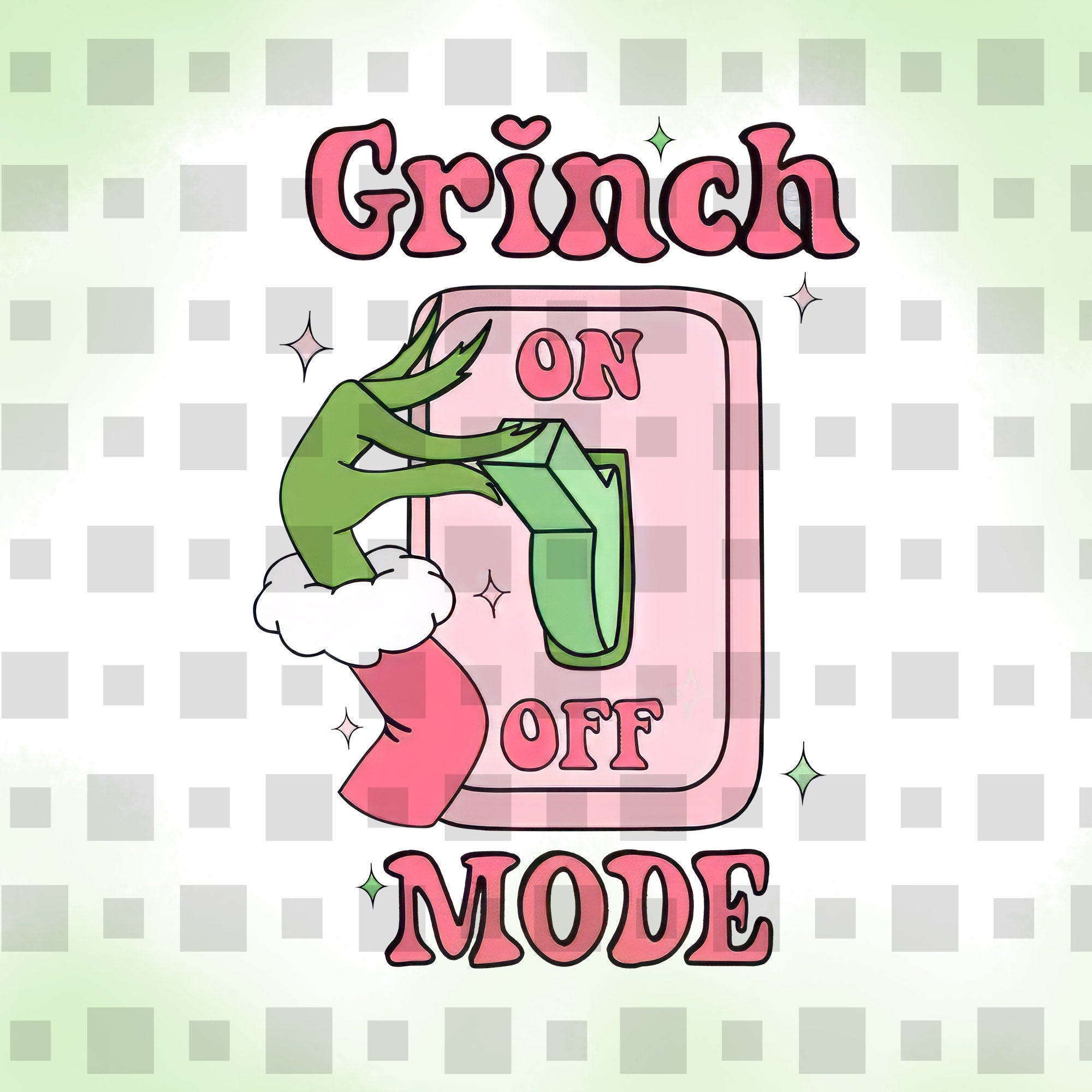 Grich Hand PNG, Grin Mode On Shirt, Movie Christmas Hoodie, That