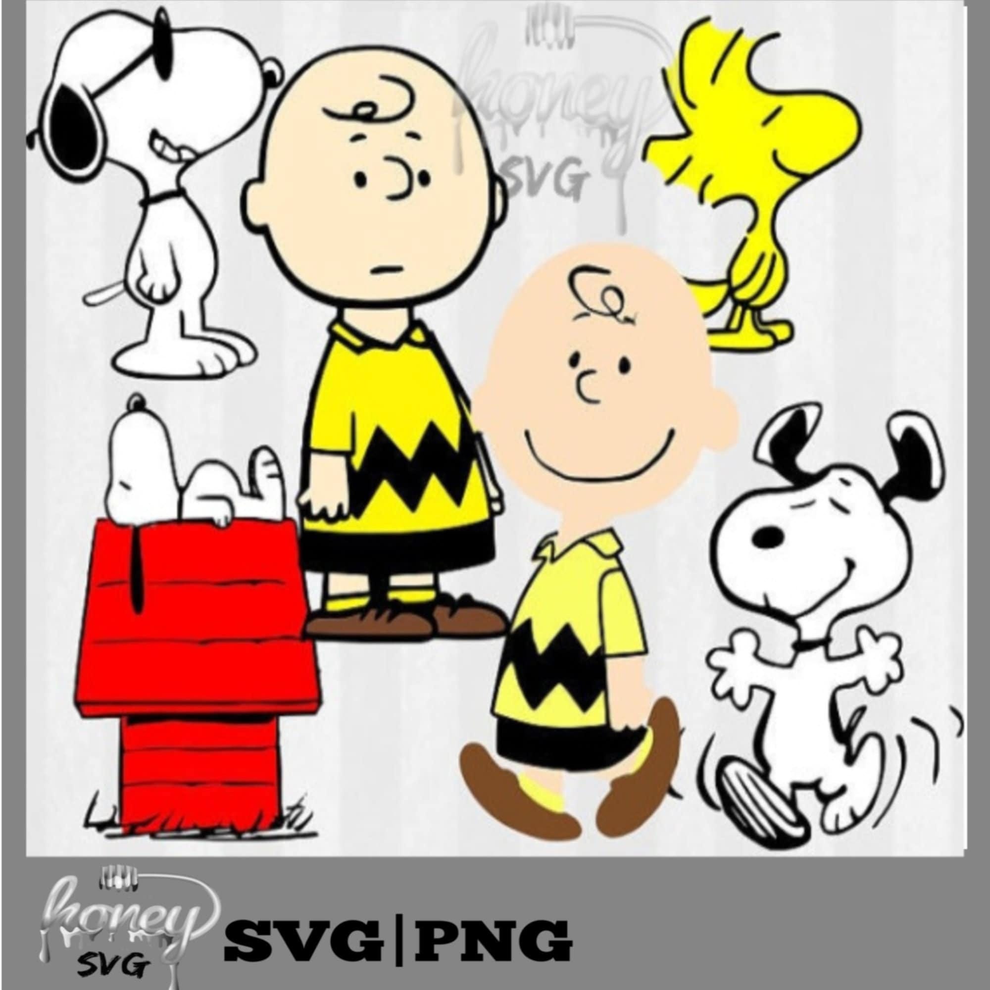 Charlie Brown SVG, Charlie Brown Clip Art, Peanuts Digital Download for Silhouette Cameo or Cricut, Snoopy SVG, vector, clipart, svg files