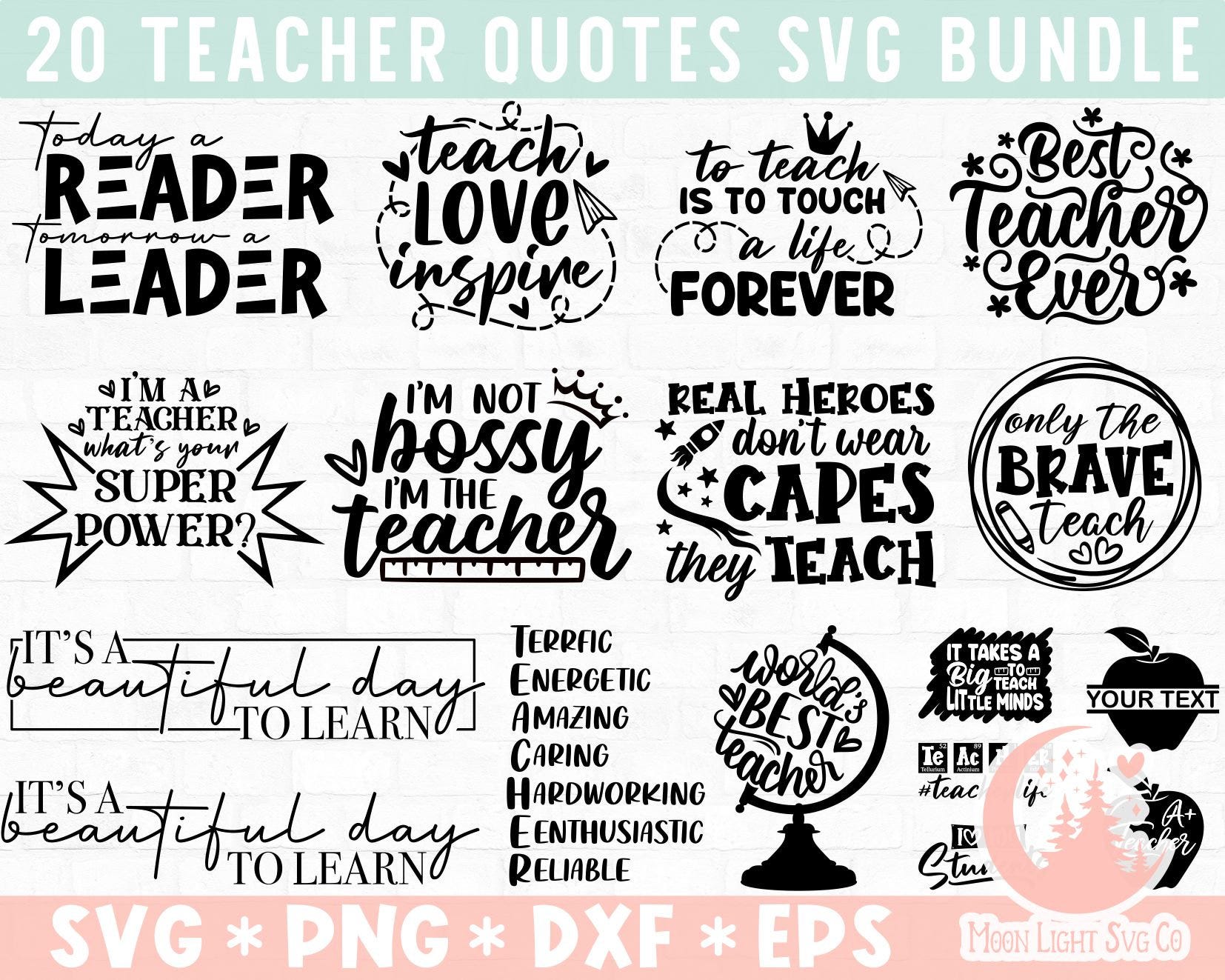 Teacher svg bundle, Teacher Svg, Back to School, Teacher life svg, School svg, Svg For Cricut, Svg Cut file, Svg File, Teacher Love svg