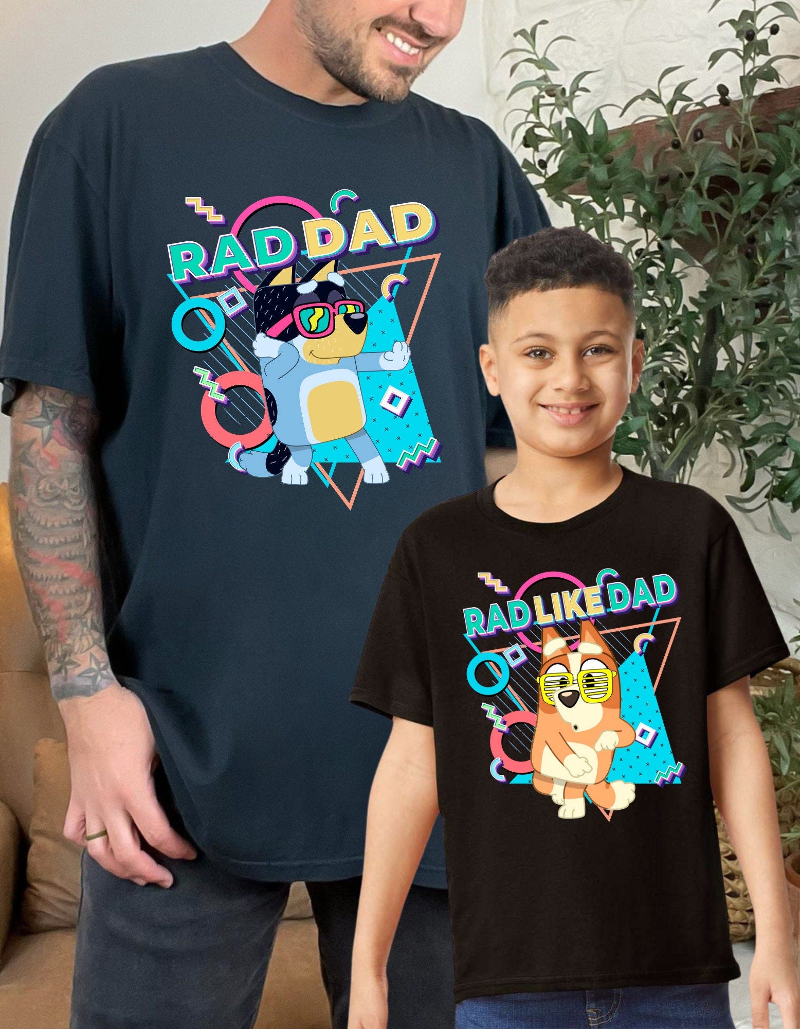 Retro Rad Like Dad T-Shirt, Bingo Father
