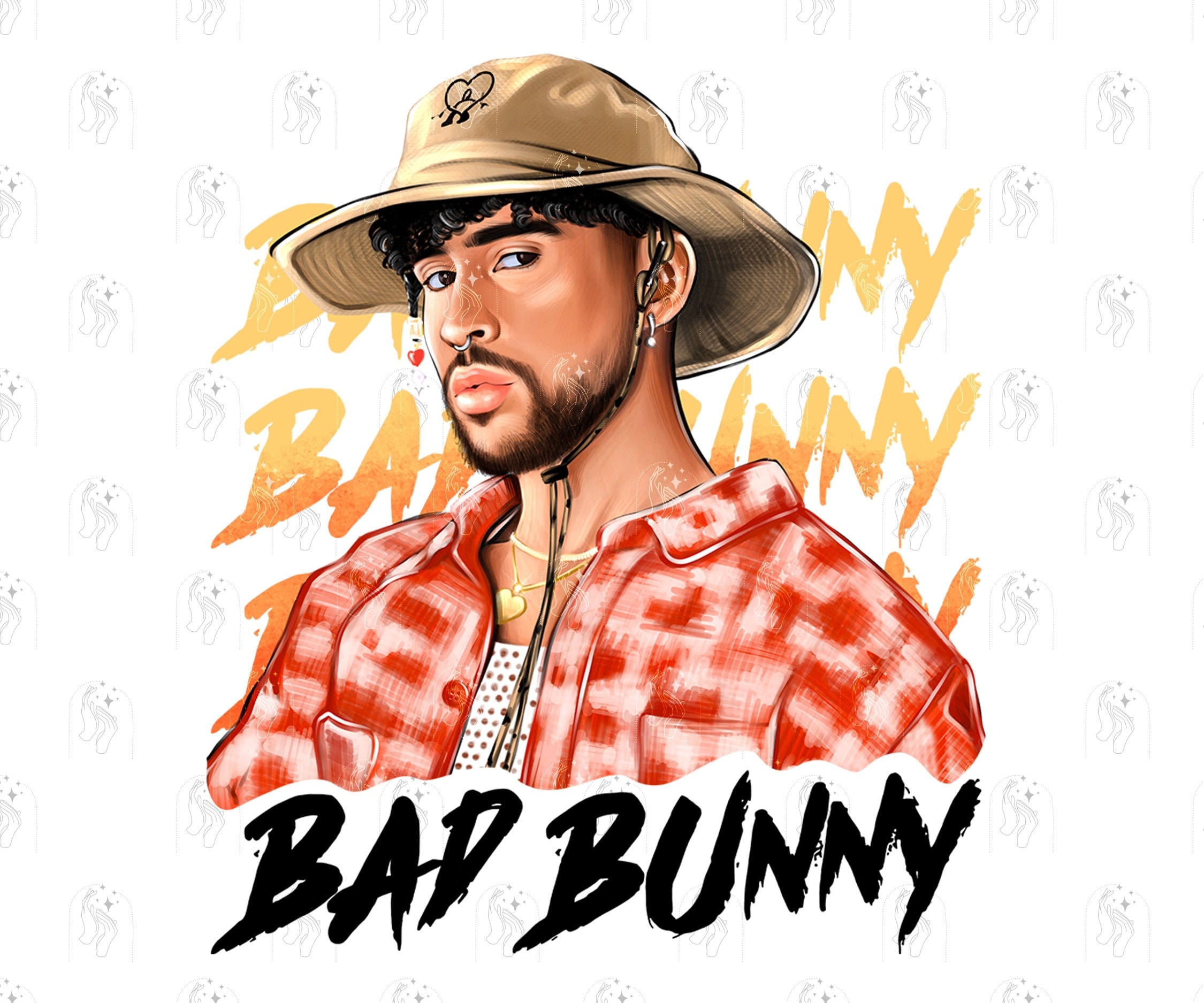 Bad Bunny Png Sublimation designs for Bad Bunny Shirt Instant Download for Commercial Use, Bad Bunny Svg for Bad Bunny Merch, Cap, Hoodie,