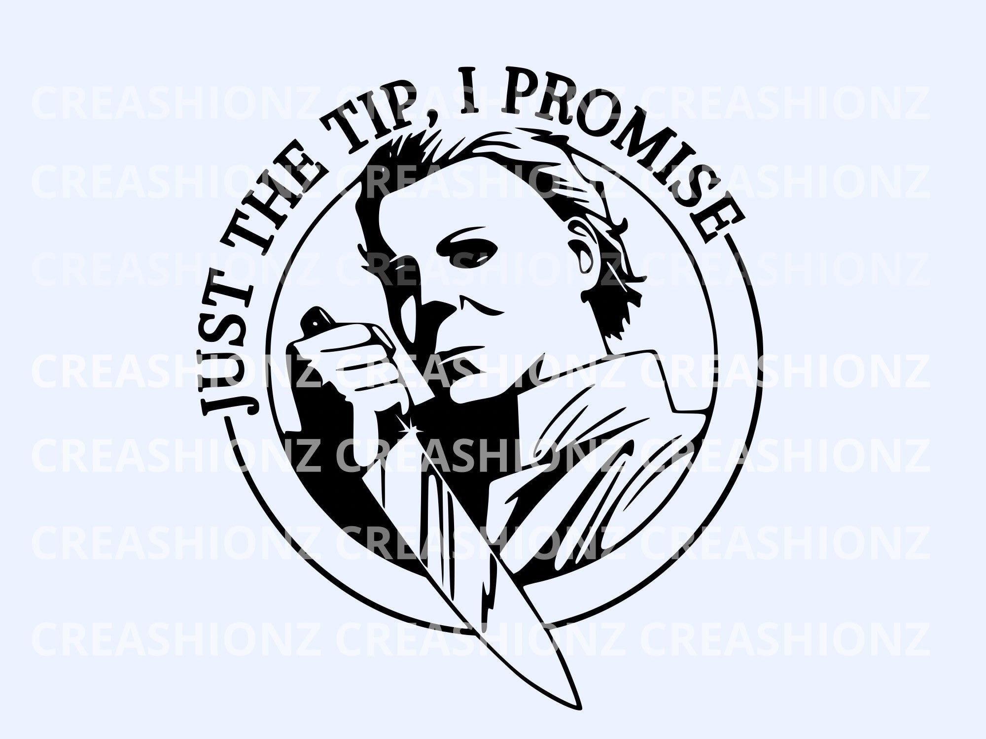 Halloween Michael Myers Just The Tip I Promise Funny SVG Digital File, Horror Move Films, Spooky Season Cut Files