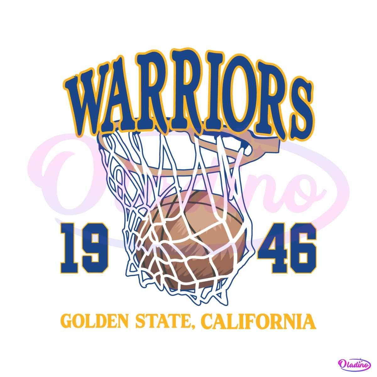 Vintage Golden State Warriors 1946 Basketball Svg Digital Download