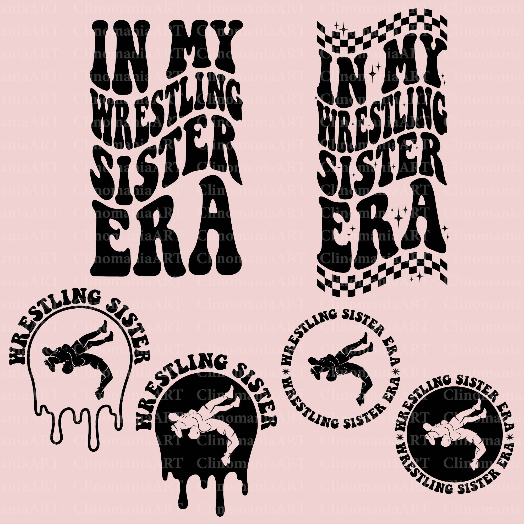 In My Wrestling Sister Era Svg, Wrestling Sister Svg, Wrestling Lover Svg, Wrestling Png, Wrestling Shirt Svg, Sports Sister Svg, Trendy Png