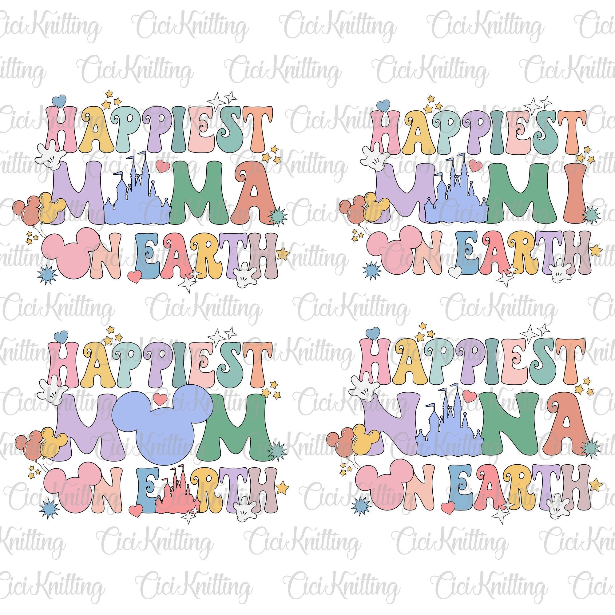 Bundle Happiest Mama On Earth Svg, Family Vacation Svg, Magical Kingdom, Best Day Ever Svg, Family Trip 2024 Svg, Vacay Mode, Gift For Mom