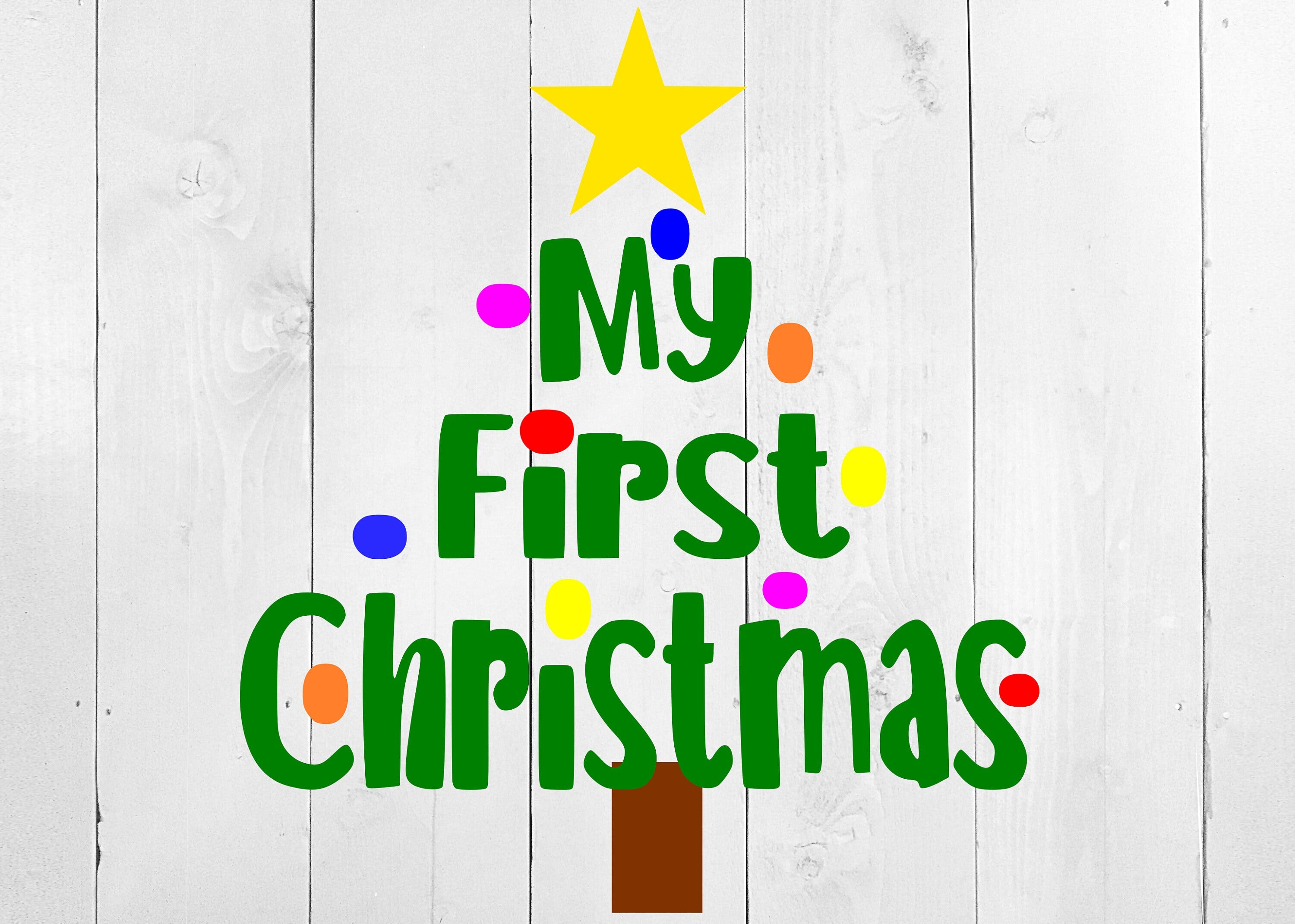 My First Christmas SVG, My 1st Christmas SVG, Christmas onesie, Baby Christmas SVG, Christmas svg, first holiday, christmas tree svg, Xmas
