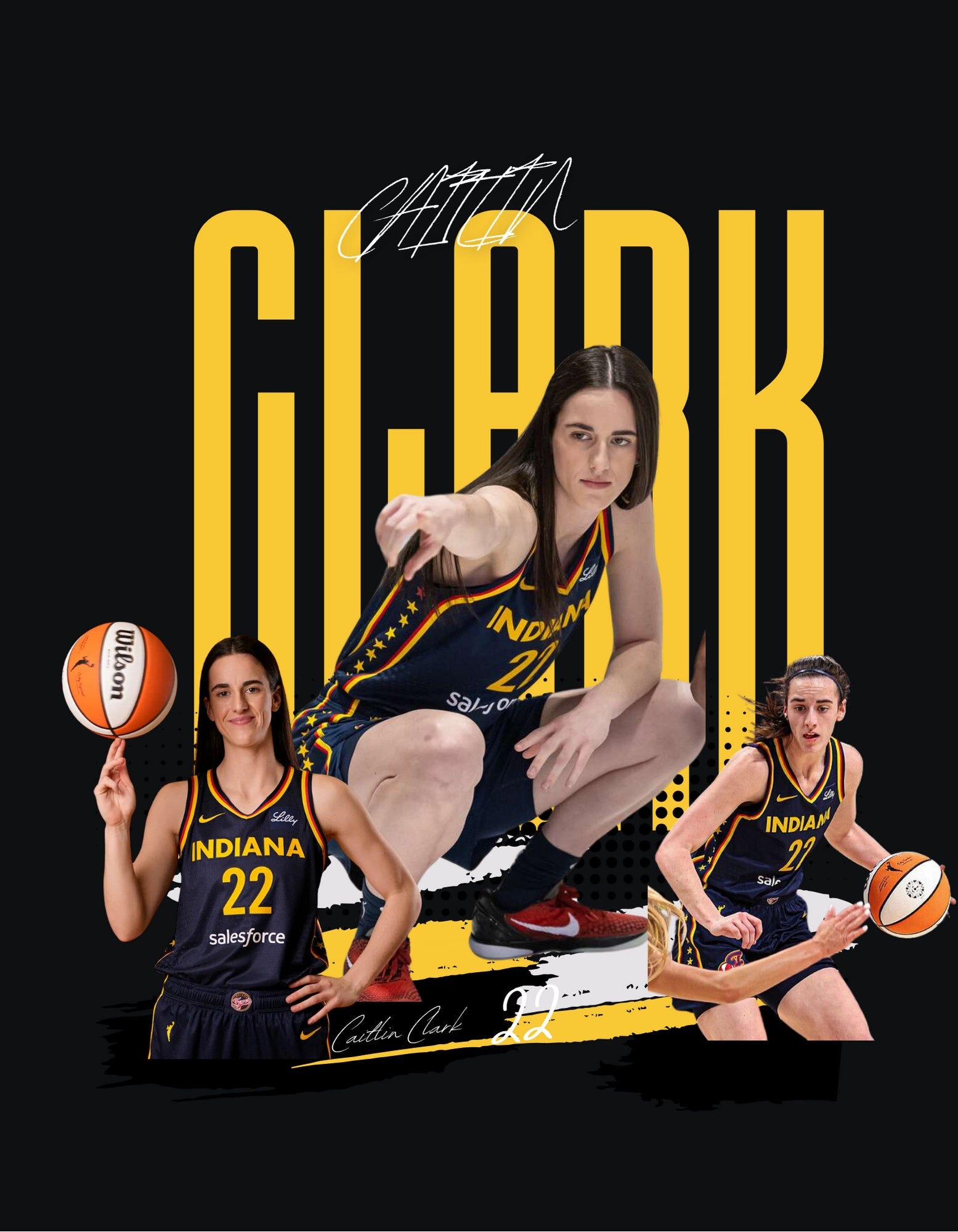 Caitlin Clark Poster-Wnba, Iowa, Indiana Fever