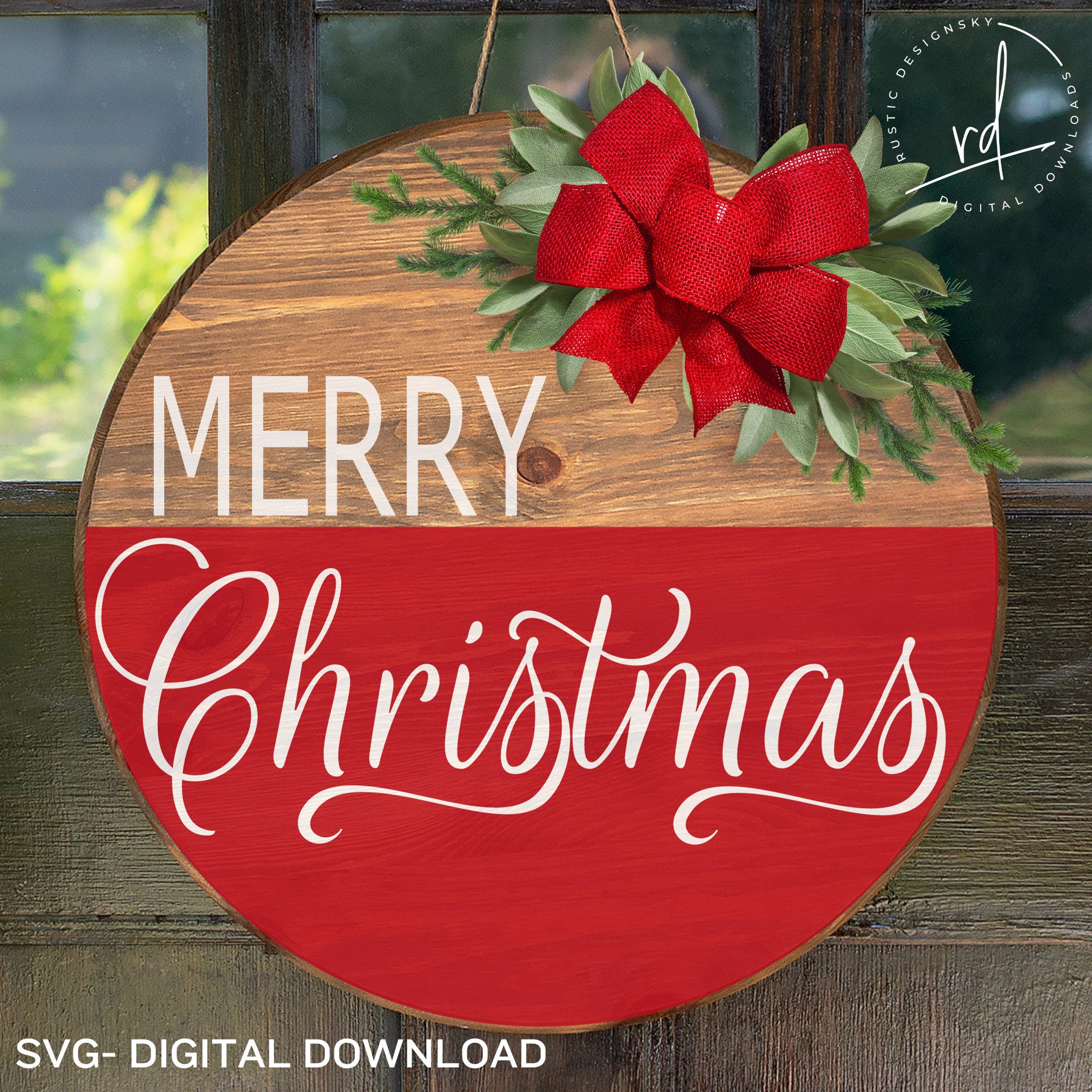 SVG/PNG- Merry Christmas Lettering Design-Cricut|DigitalDownload|Christmas
