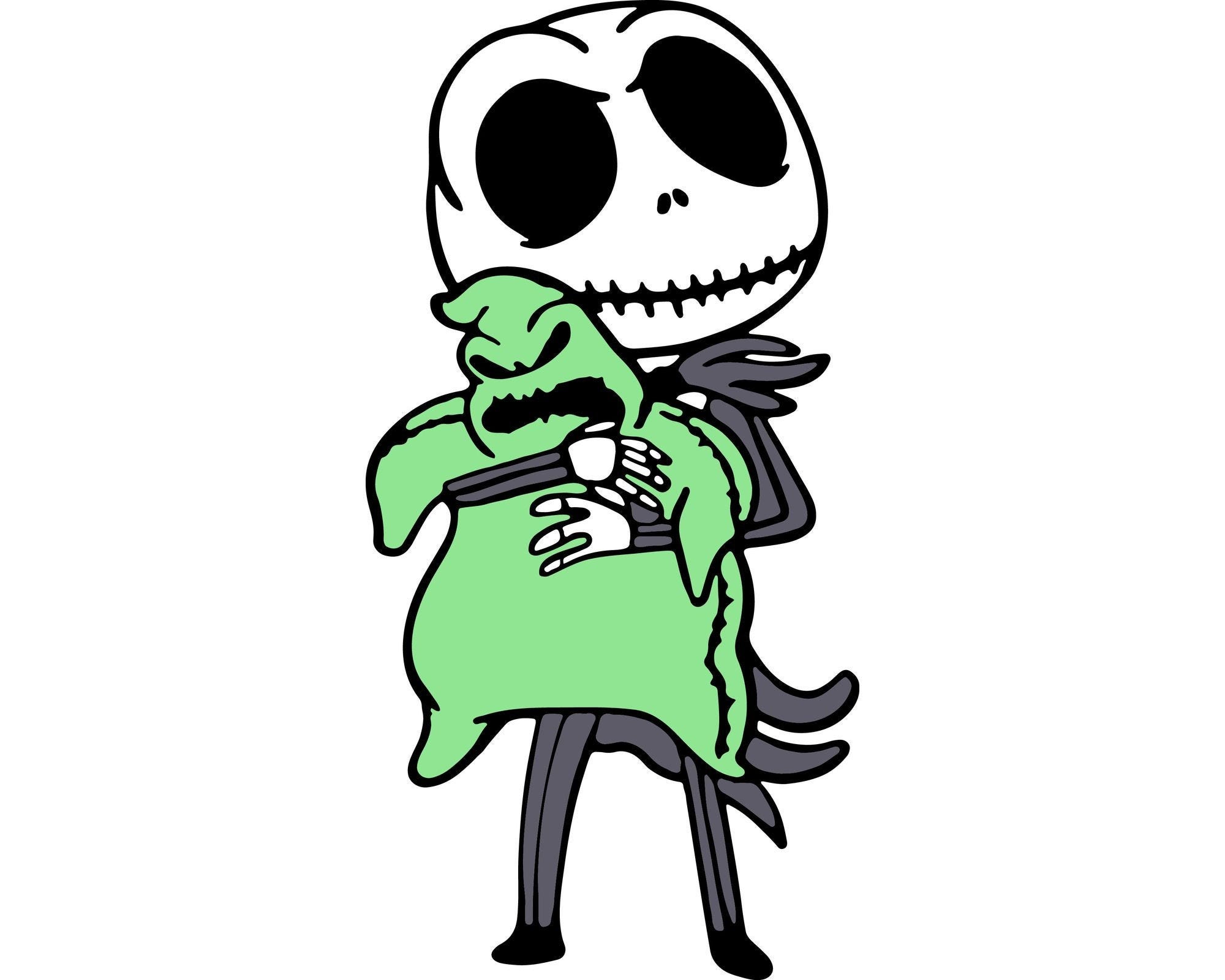 File PNG, SVG Download, Jack and Oogie Boogie SVG, Nightmare Before Christmas