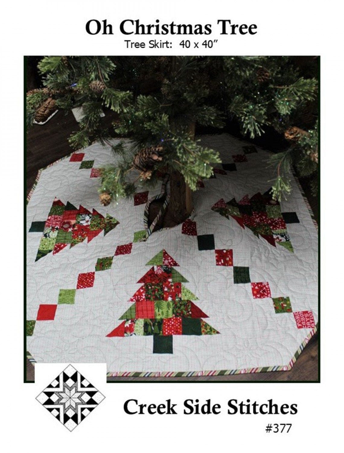 Oh Christmas Tree Tree Skirt Pattern By Creekside Stitches