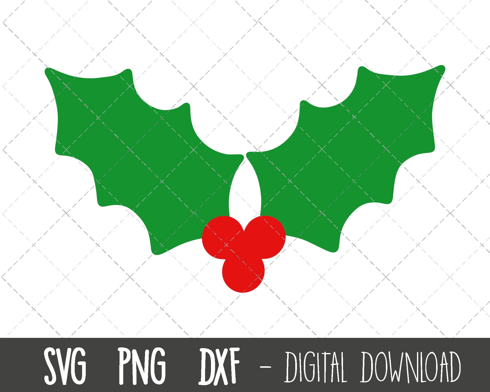 Holly svg, christmas svg, holly clipart, christmas clipart, holly png, holly cut svg files, holly cricut silhouette svg cut cutting file