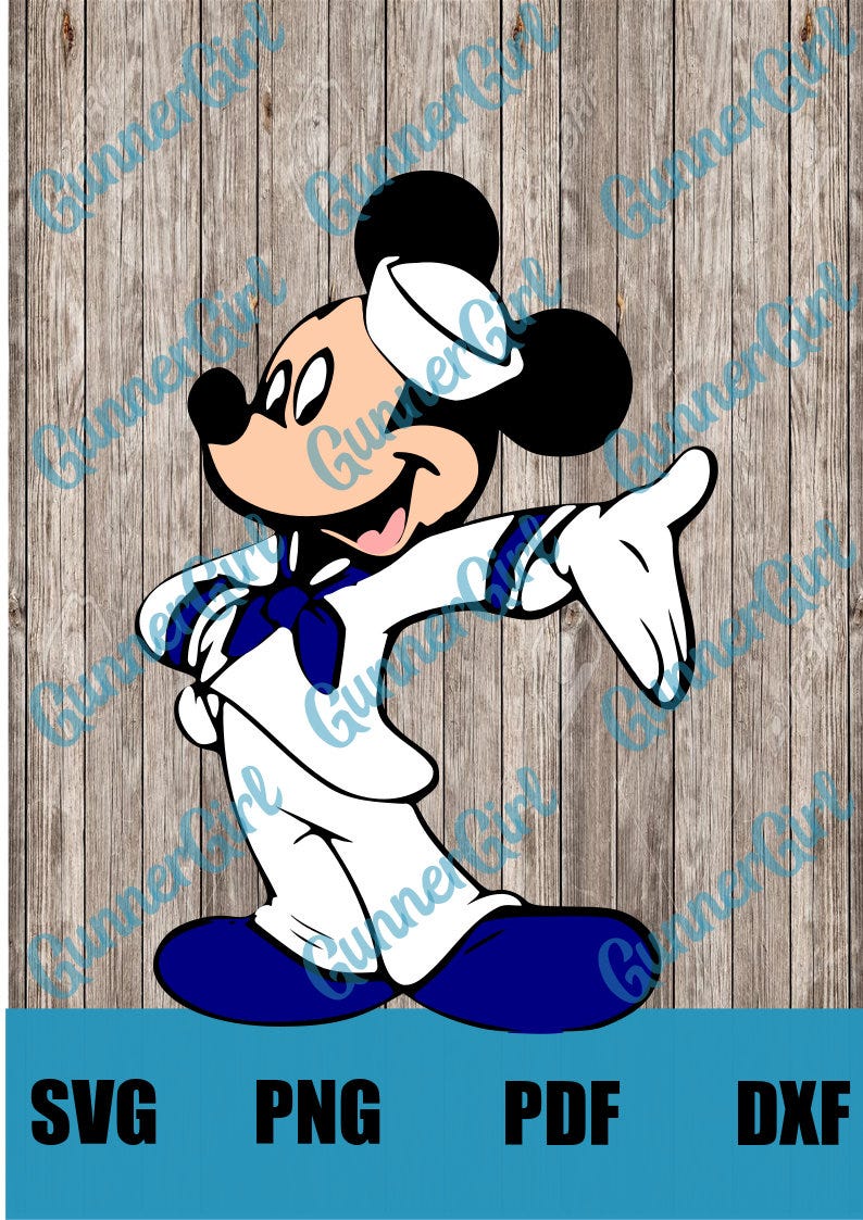 Sailor Mickey SVG