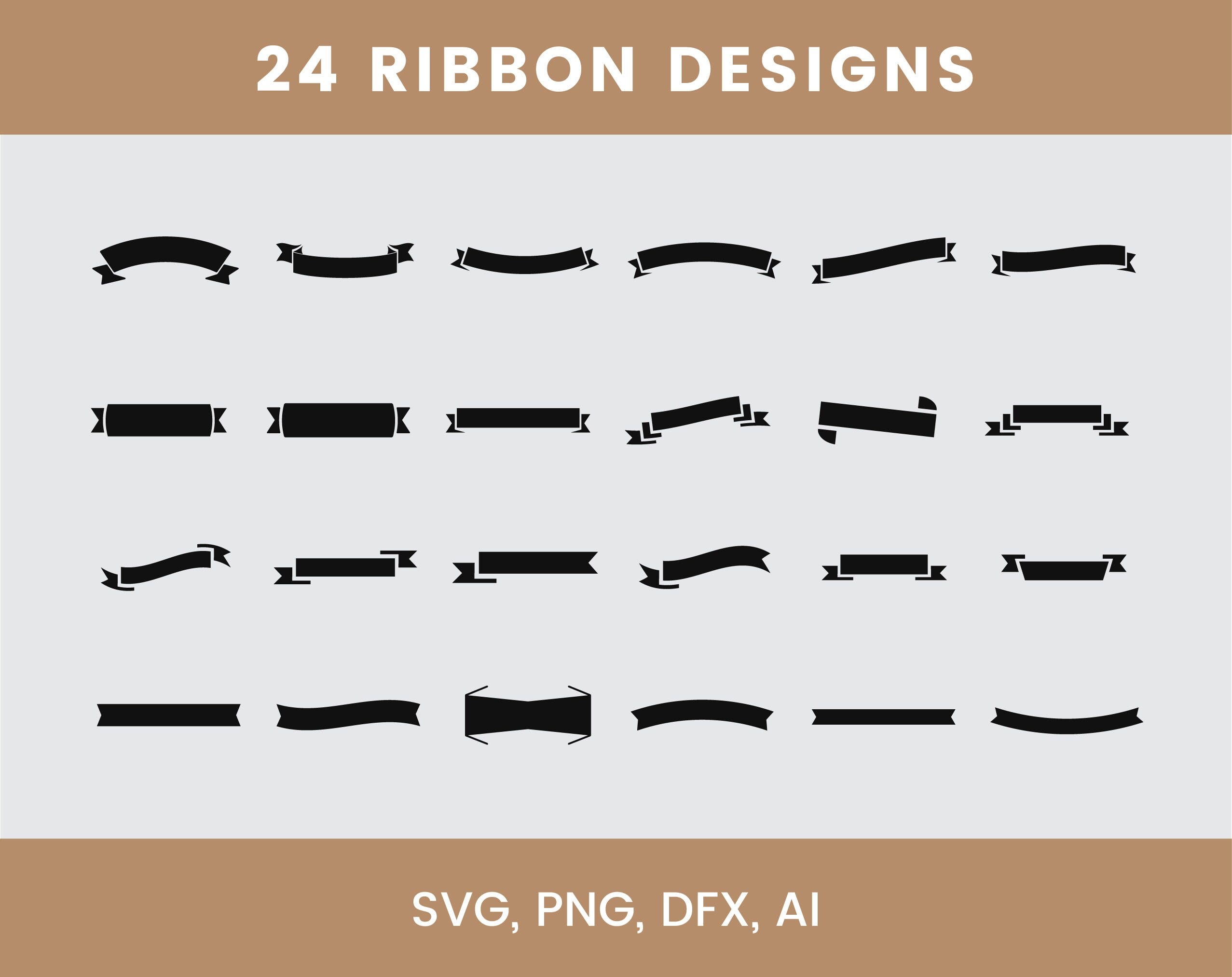 24 Ribbons Svg / Vector badges svg / Files for Cricut / Cut Files / Silhouette / Clipart / Vector