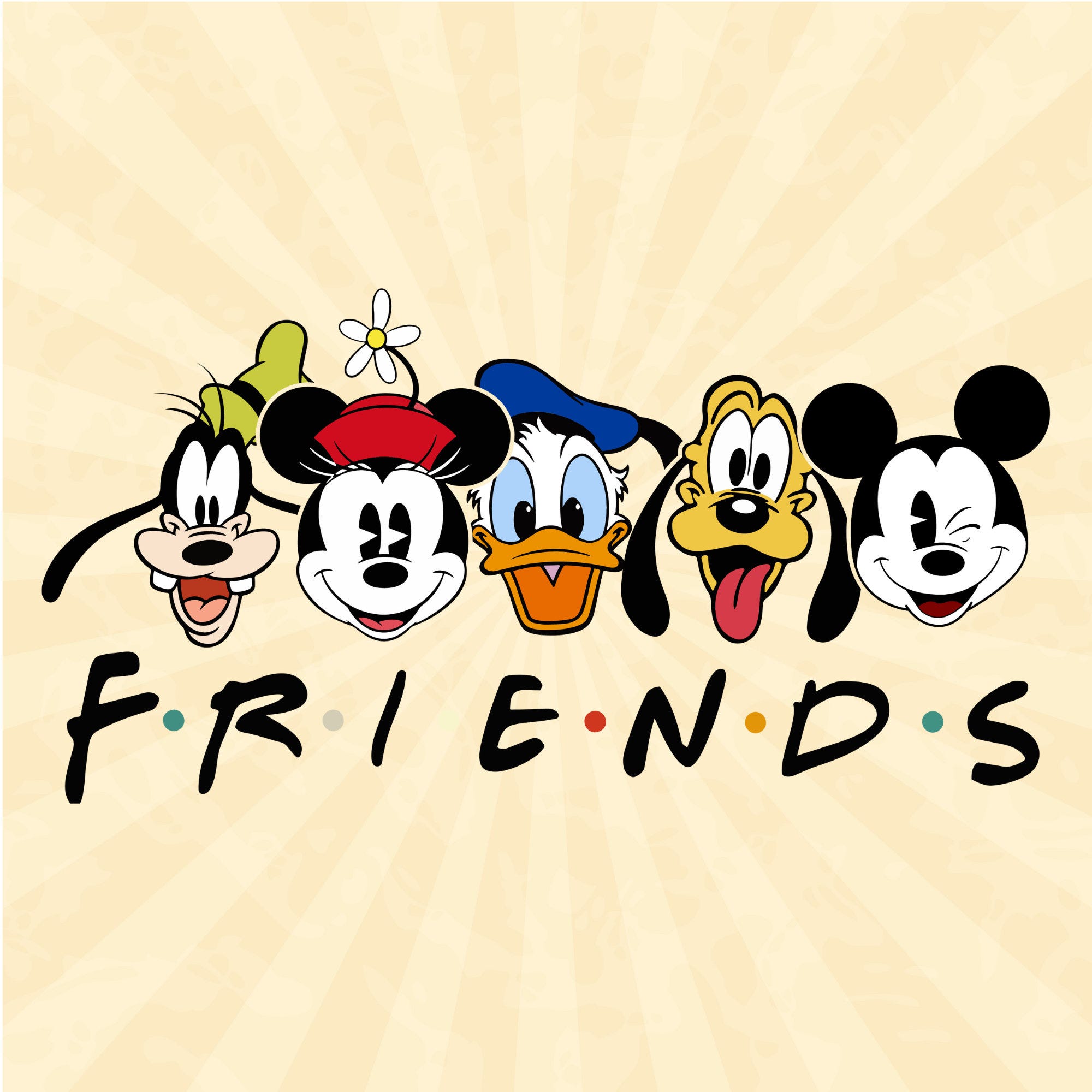Mickey and friends svg, Mickey and friends png, Disneyfriends Svg, Vinyl Cut File, Svg, Pdf, Jpg, Png, Ai Printable Design File