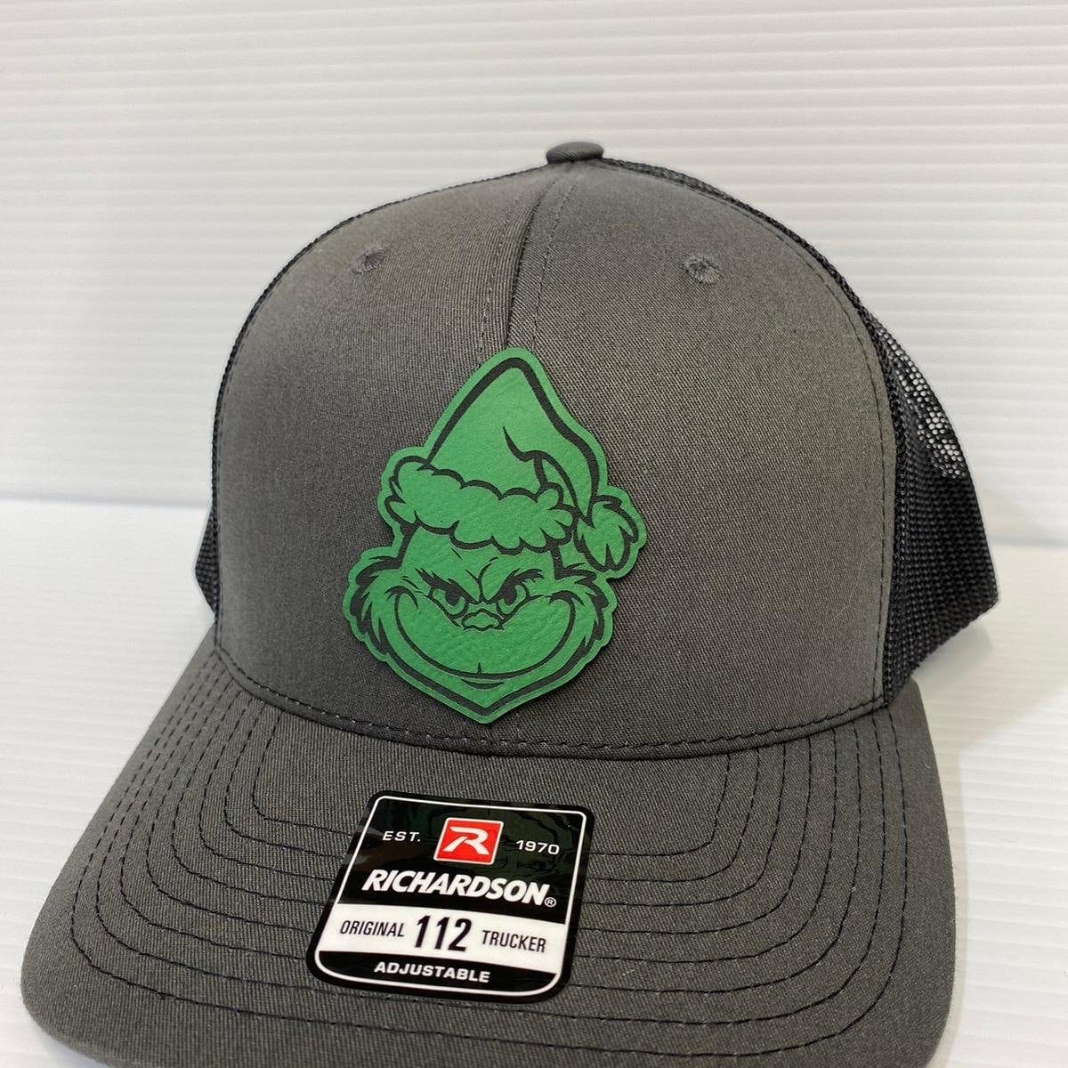 Grinch Face Leather Patch Hat | Gift for him | Gift for Her | Dr. Seuss | Grinch | Grinch Face Hat