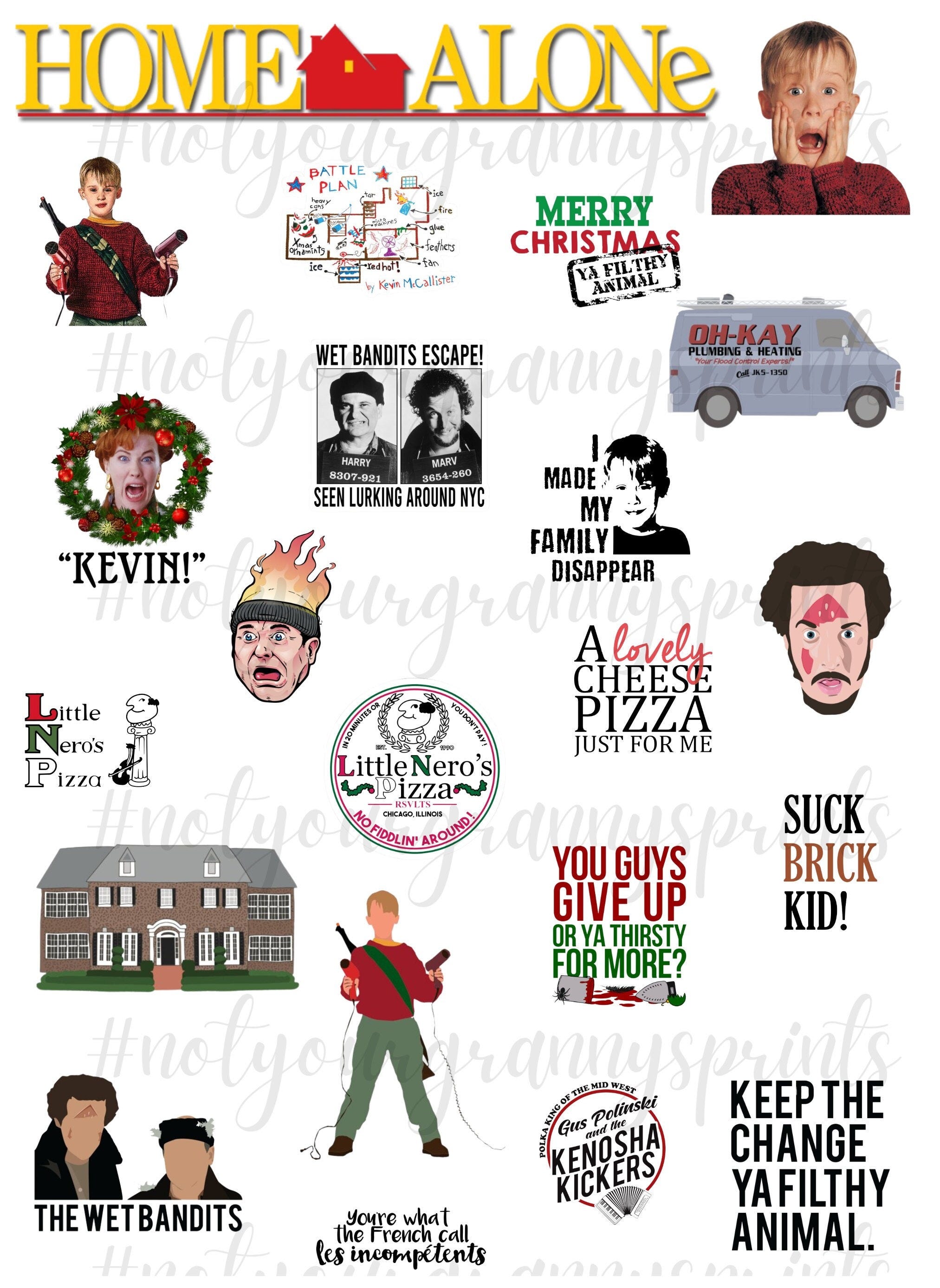 Home Alone PNG Digital Download