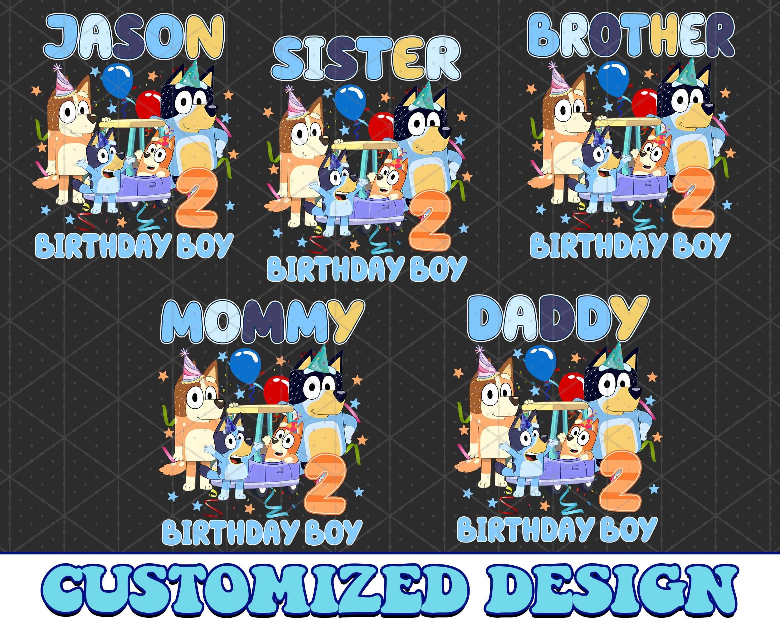 Bluey Bundle PNG, Bluey Family Birthday PNG, Bluey Birthday Png, Bluey Bingo Png, Bluey Mom Png, Bluey Dad Png, Bluey Friends Png, Bluey PNG